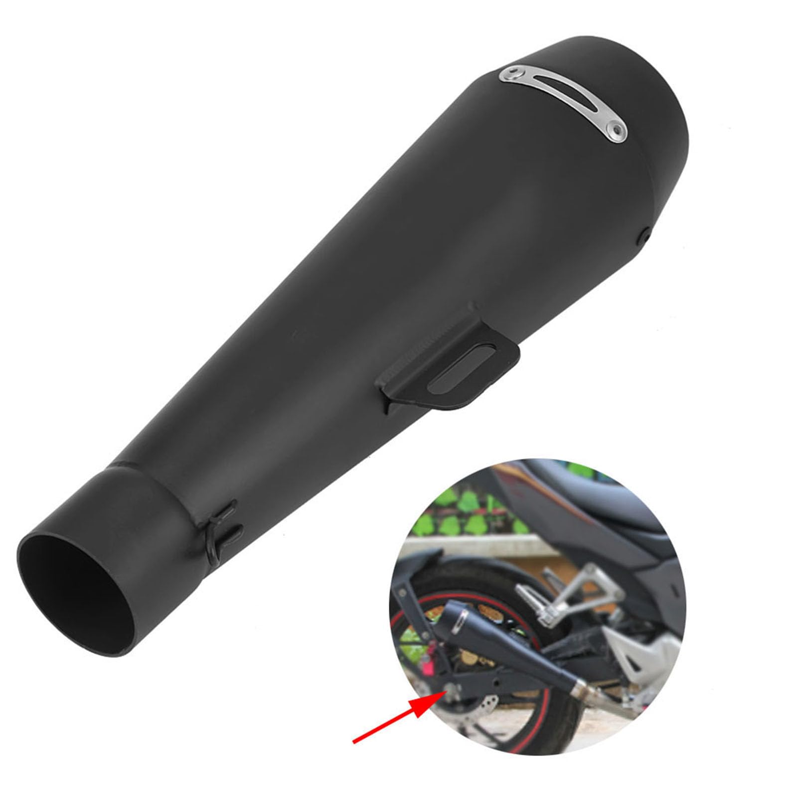 Silenciador de Tubo de Escape de Motocicleta de Cromo Inoxidable, reemplazo de Escape Universal de 51 mm para CBR1000 R6