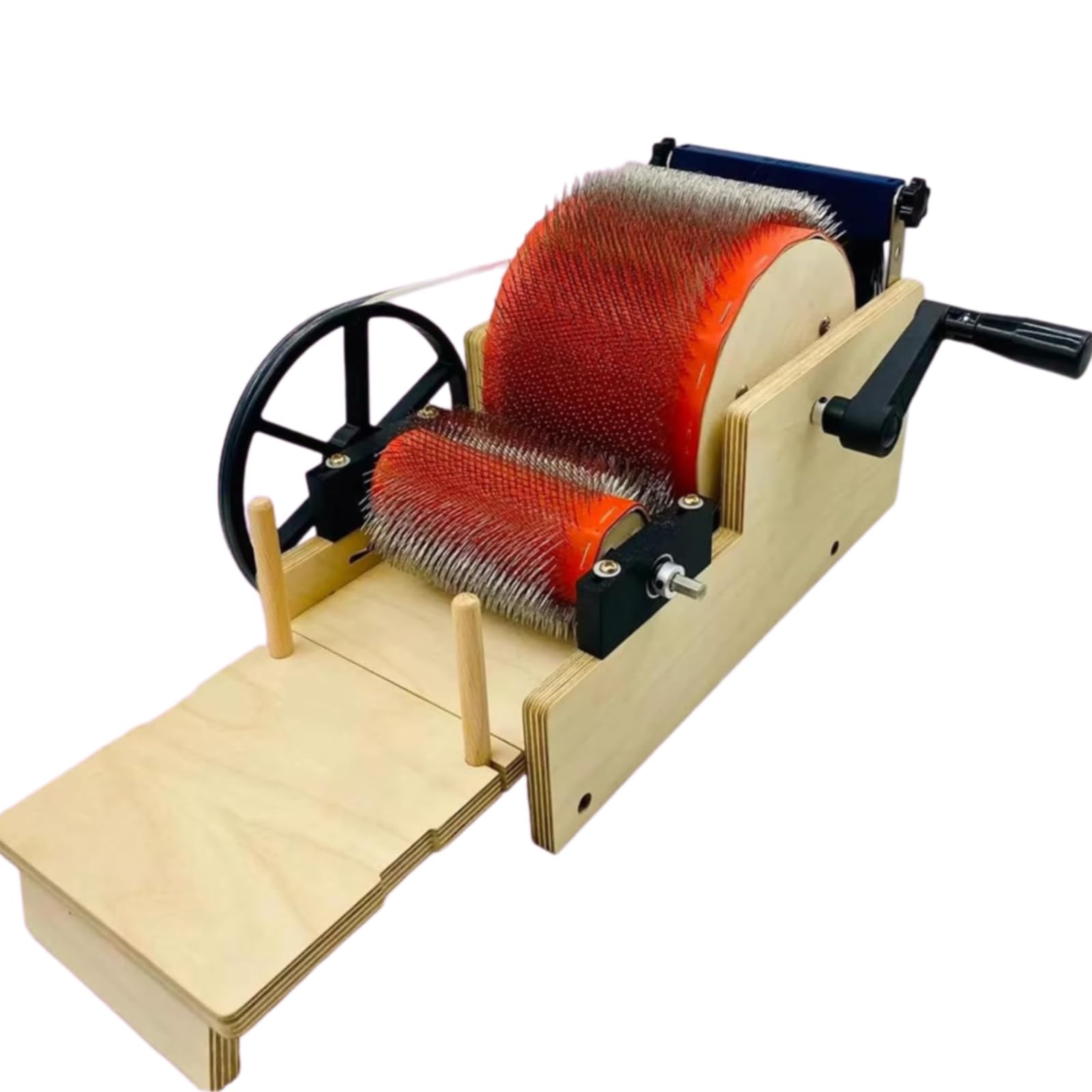 Jybnbbe Size_name Manual Wool Carding Machine With Hand Crank For Diy Wool Felt And Handicrafts, Fast Color Mixing, Combing, Spinning (12Cm)