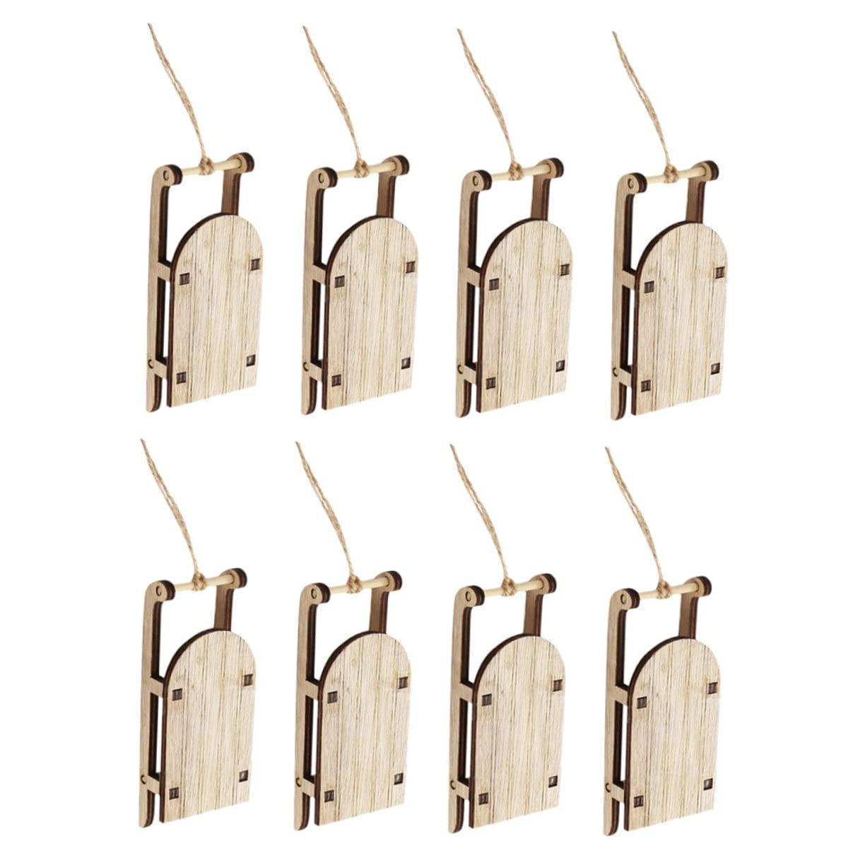 Cabilock 4 Juegos Colgante De Trineo Adornos para Árbol De Navidad Adorno para Árbol De Navidad Adorno Navideño Adorno para Árbol De Navidad Guirnalda Navideña De Reno 8 Uds * 4