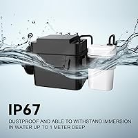 Vista 8 de Techo Kit de descarga de inodoro sin contacto, sensor ajustable, 1256315 Adapt k1954, descargador automático de inodoro - fácil de instalar