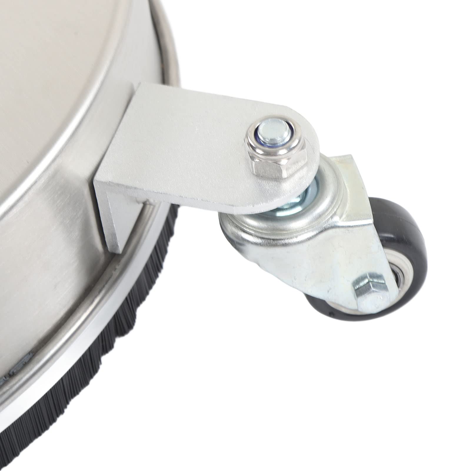 TOPINCN Lavadora a Presión Limpiador de Superficies con Varillas de Extensión de 4 Ruedas Lavadora Eléctrica Limpiador de Superficies Carcasa de Acero Inoxidable Accesorios para Lavadora