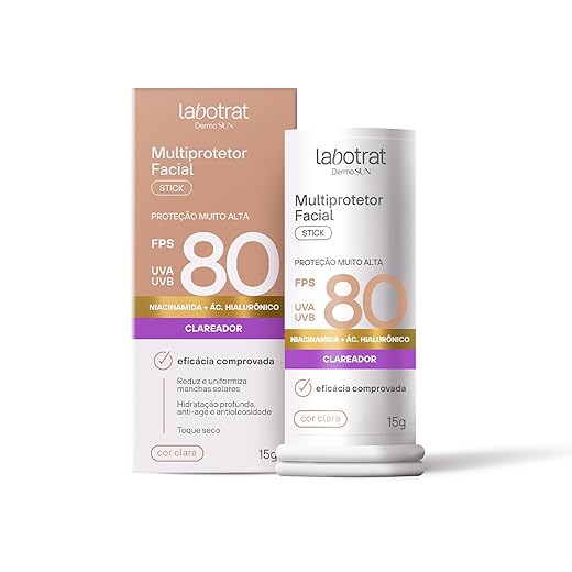 Multiprotetor Stick Bege Claro FPS 80 Dermo Sun 15g