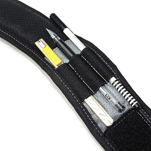 Miniatura 7 de MELOTOUGH 1 paquete de cinturón de herramientas con anillo en D y hebilla de rodillo de metal doble resistente y duradera, cintura ajustable + 1