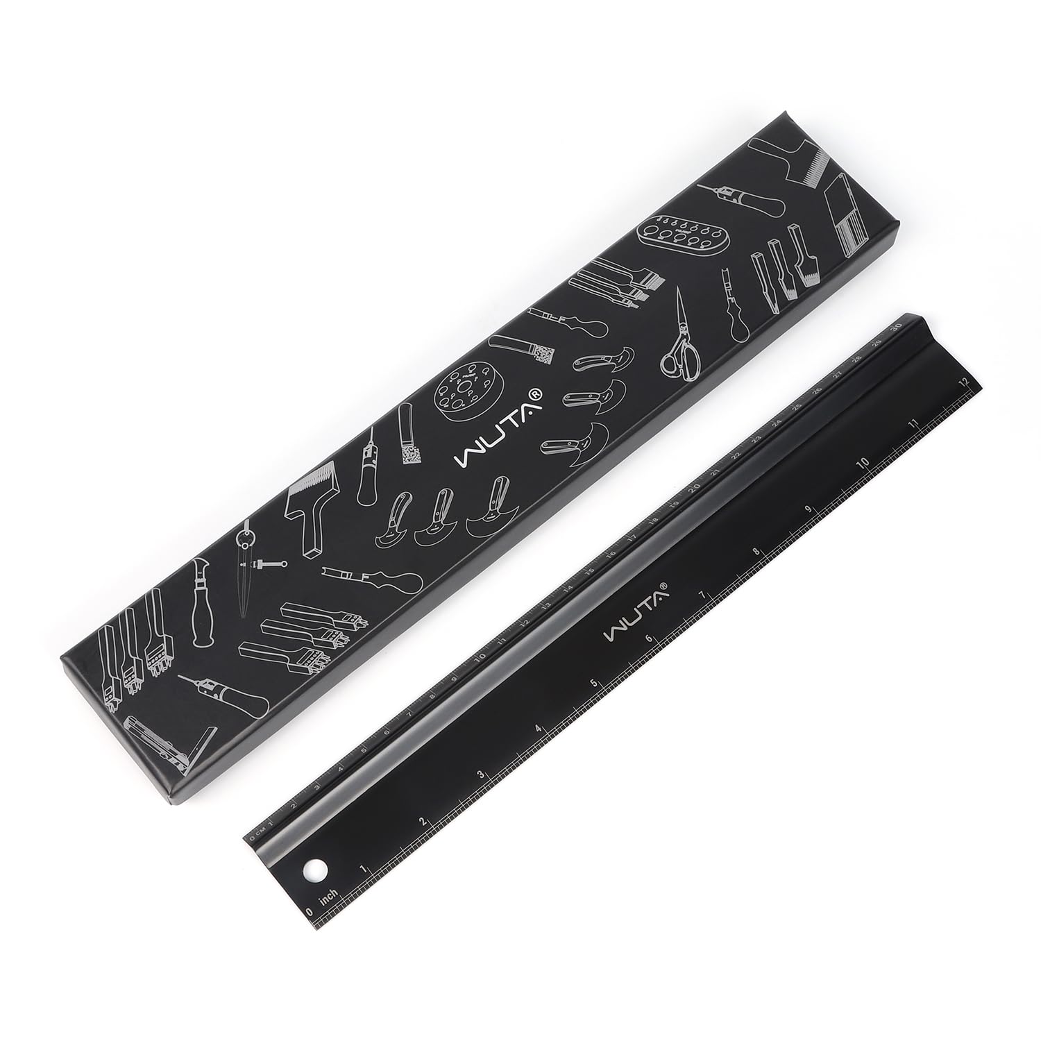 Snapklik.com : Stainless Steel Machinist Ruler, Black Chrome Metal ...