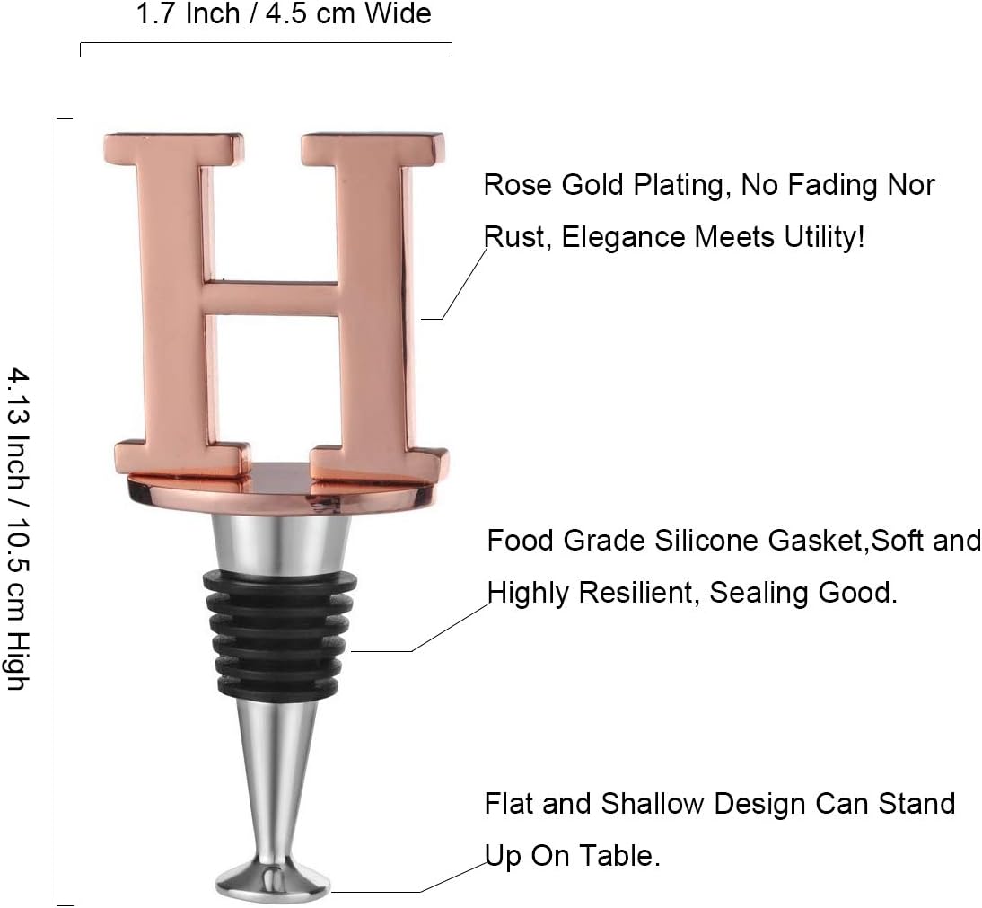 Miicol Wine Bottle Stopper, Prosecco Stopper, Rose Gold Wine Stopper image 2