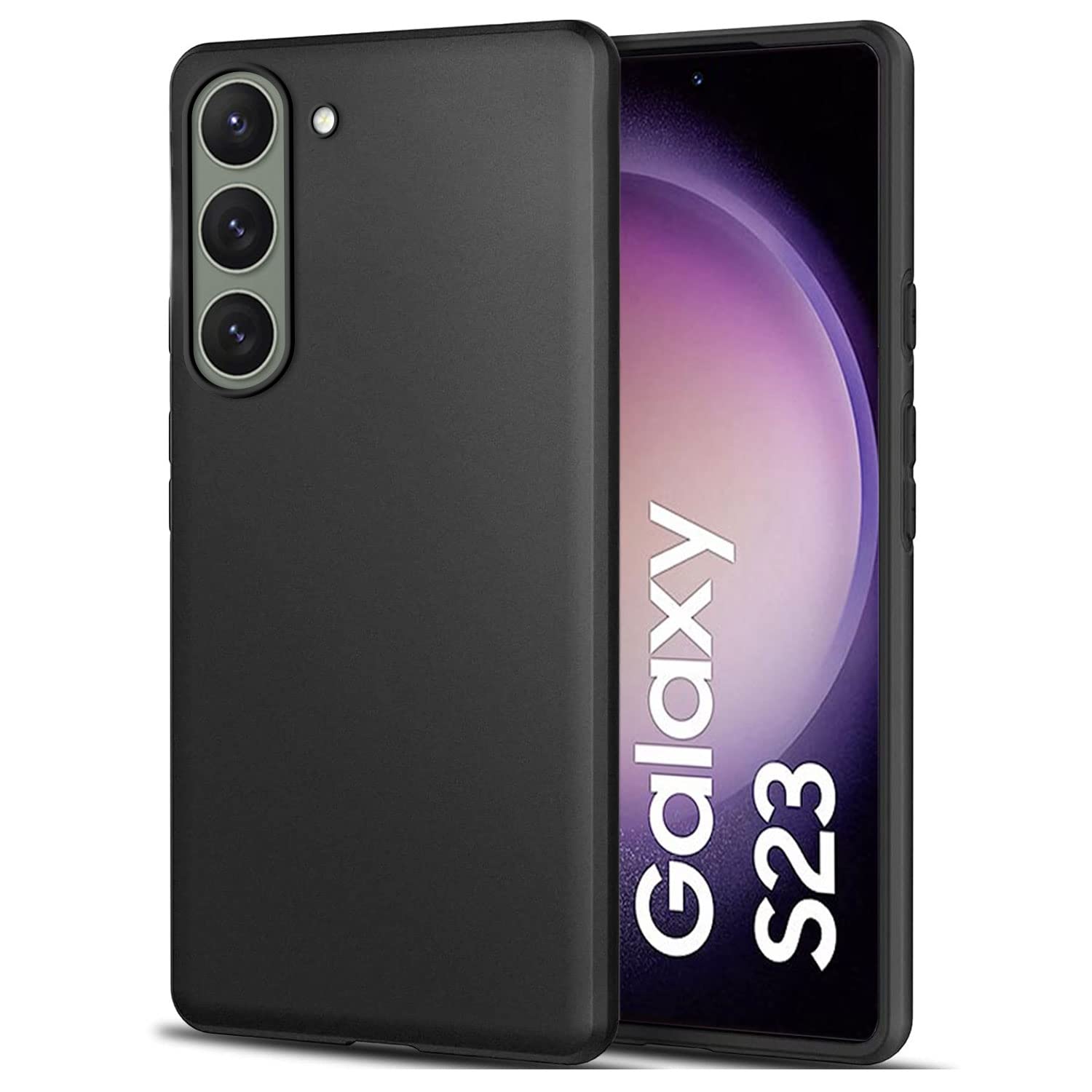 TheGiftKart Sleek Back Cover Case for Samsung Galaxy S23 5G | Slim Fit Protective Design | Ultra Matte Finish | Camera Protection Bump | Soft Silicon Back Cover for Samsung S23 5G (TPU | Black) (B0BTDJGKS4) Amazon Price History, Amazon Price Tracker