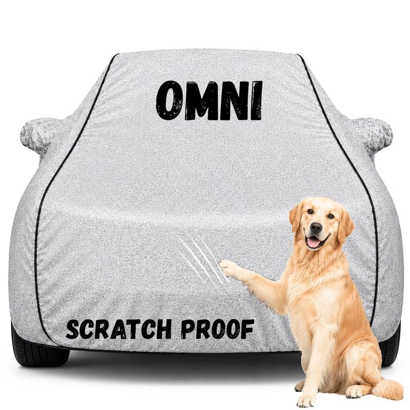 Image of Pure Fabric Silver 100% Waterproof Omni Car Cover | Polyester Car Body Cover for Rain & Sun | UV Protection, Dustproof, Scratch Resistant, Windproof, Heat Resistant, Custom Fit