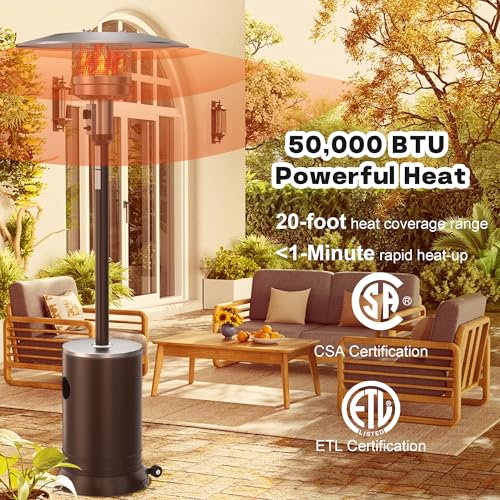 50,000 BTU Outdoor Propane Patio Heater