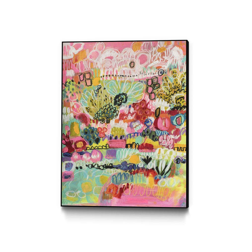 Giant Art Boho Garden III Ready-to-hang Canvas Wall Art, 16 x 20, Brights