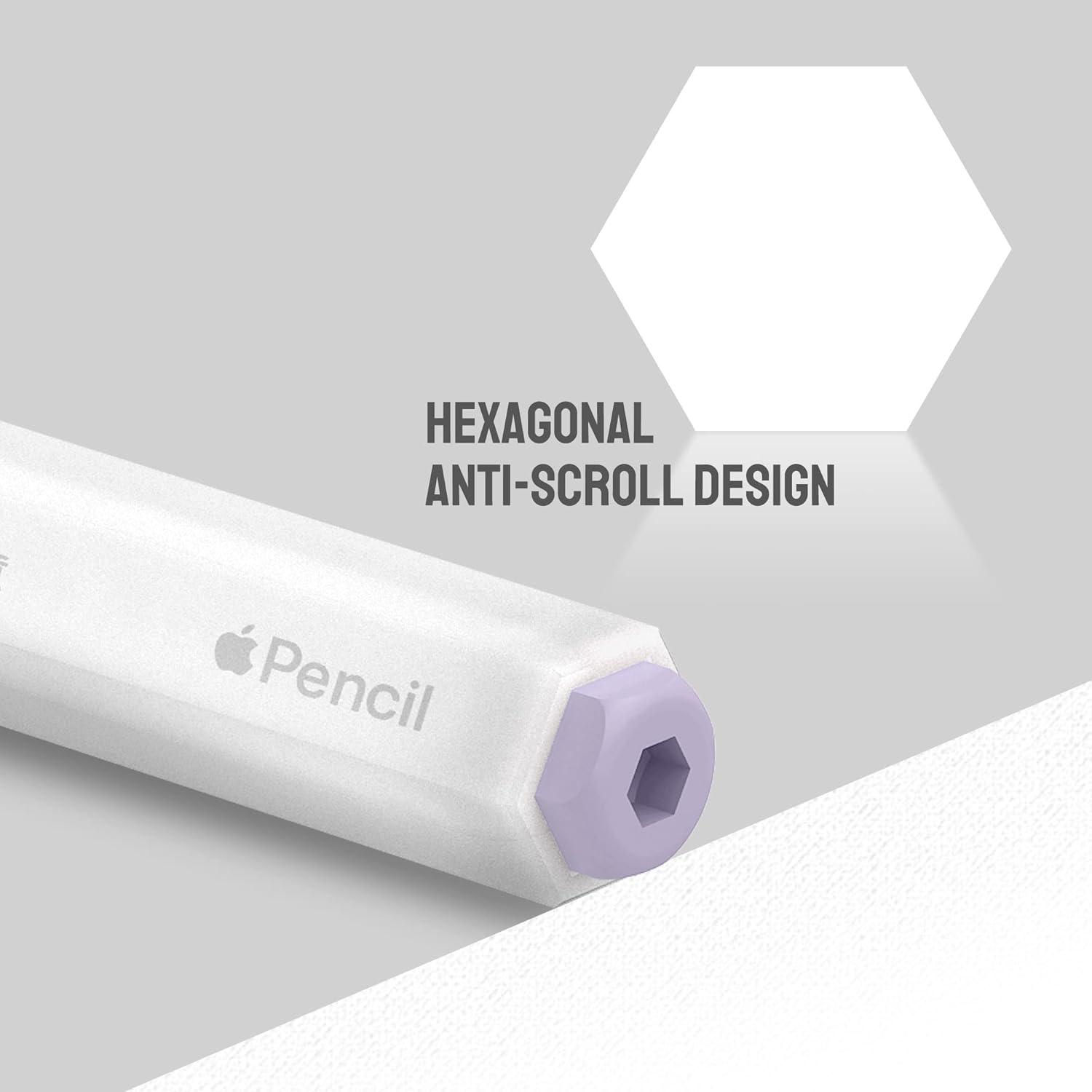 Case Holder for Apple Pencil Grip,Protective Soft Silicone Skin Cover,Compatible with Apple Pencil 2nd Generation Sleeve, iPad Pro 11 12.9 inch,Transparent&Purple : Electronics