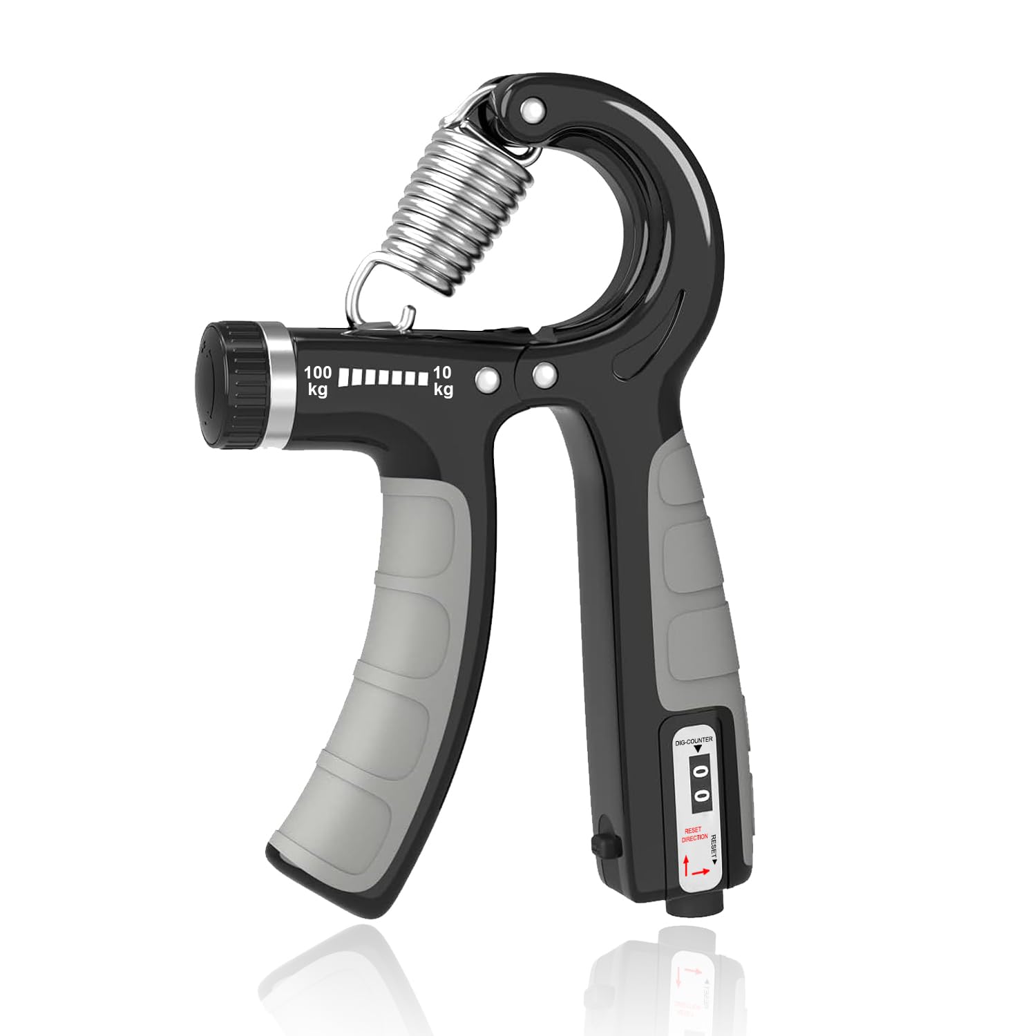 UNILECON Handtrainer Unterarmtrainer Griffkraft Trainer - Einstellbarer Widerstand 10-100kg Hand Trainer,Rutschfester Griff und Ergonomisches Design,Fingertrainer für Sportler