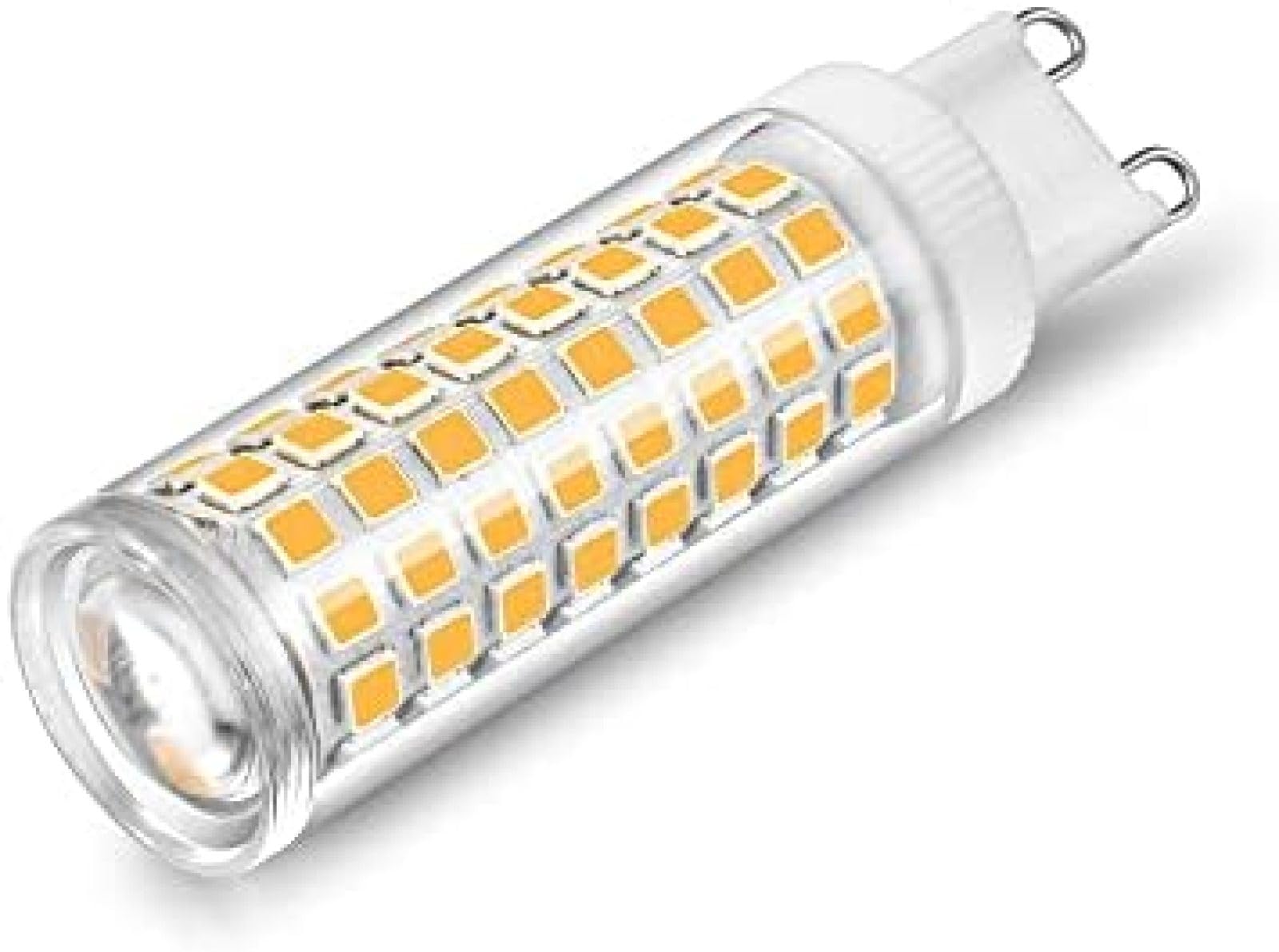 Luces De Amplio Voltaje 10 Unids/Lote G9 Luz De Maíz Led Sin Parpadeo Cerámica 2835-100LED 10W AC100-240V Bombilla Led G9 Lámpara De Ahorro De Energía Bombillas para El Hogar,Blanco Natural 4000-4