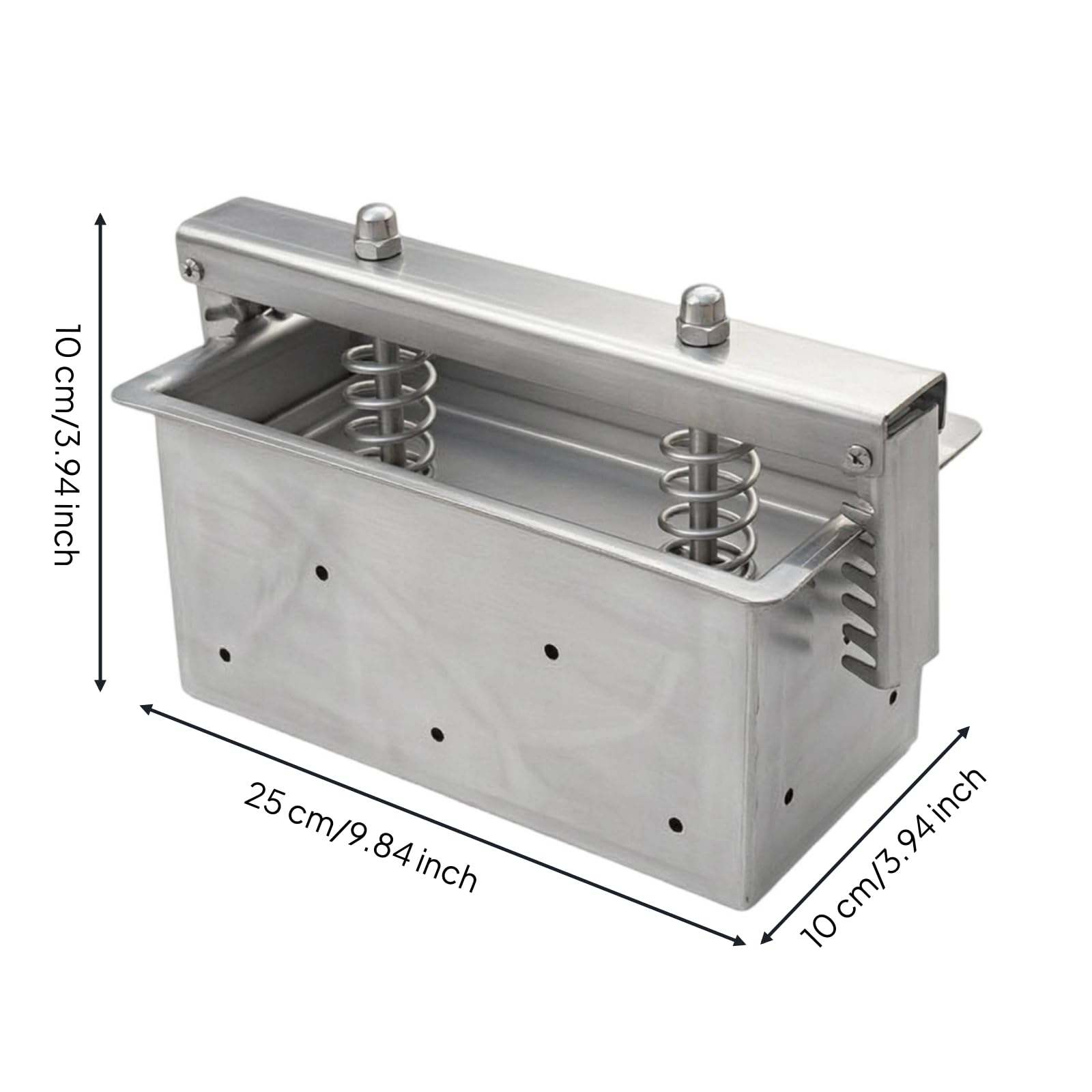 Formadora Hamburguesas Rectangular Compactador Profesional para Cocineros, 2kg 250 100 100mm