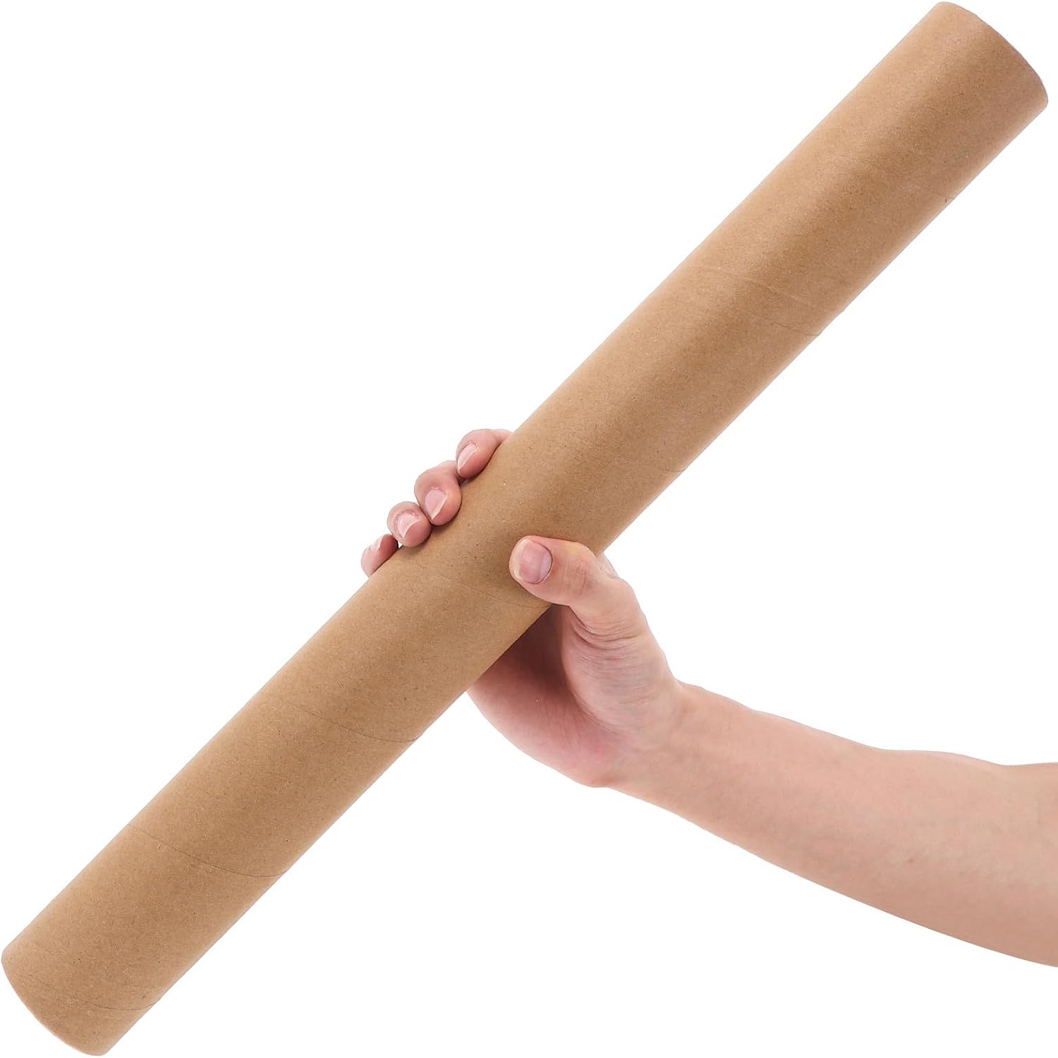 8pcs Mailing Tubes with Caps, 16''x2'' Shipping Cardboard Blueprints Artwork Poster Tubes, Art Prints Multipurpose Documents Storing
