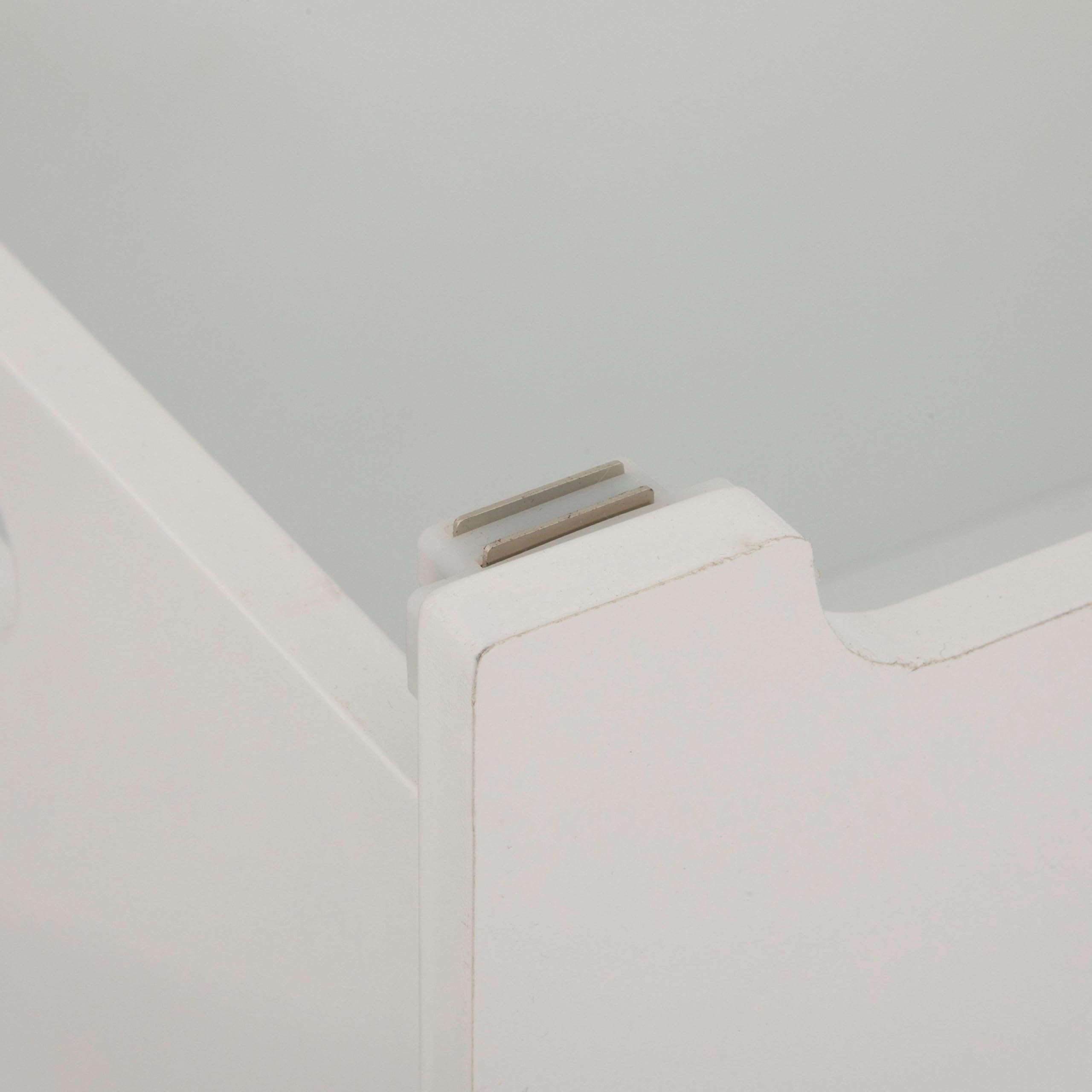 Miroytengo Baúl Infantil Fox Douceur con Almacenamiento Abierto Color Blanco y Roble 53 cm