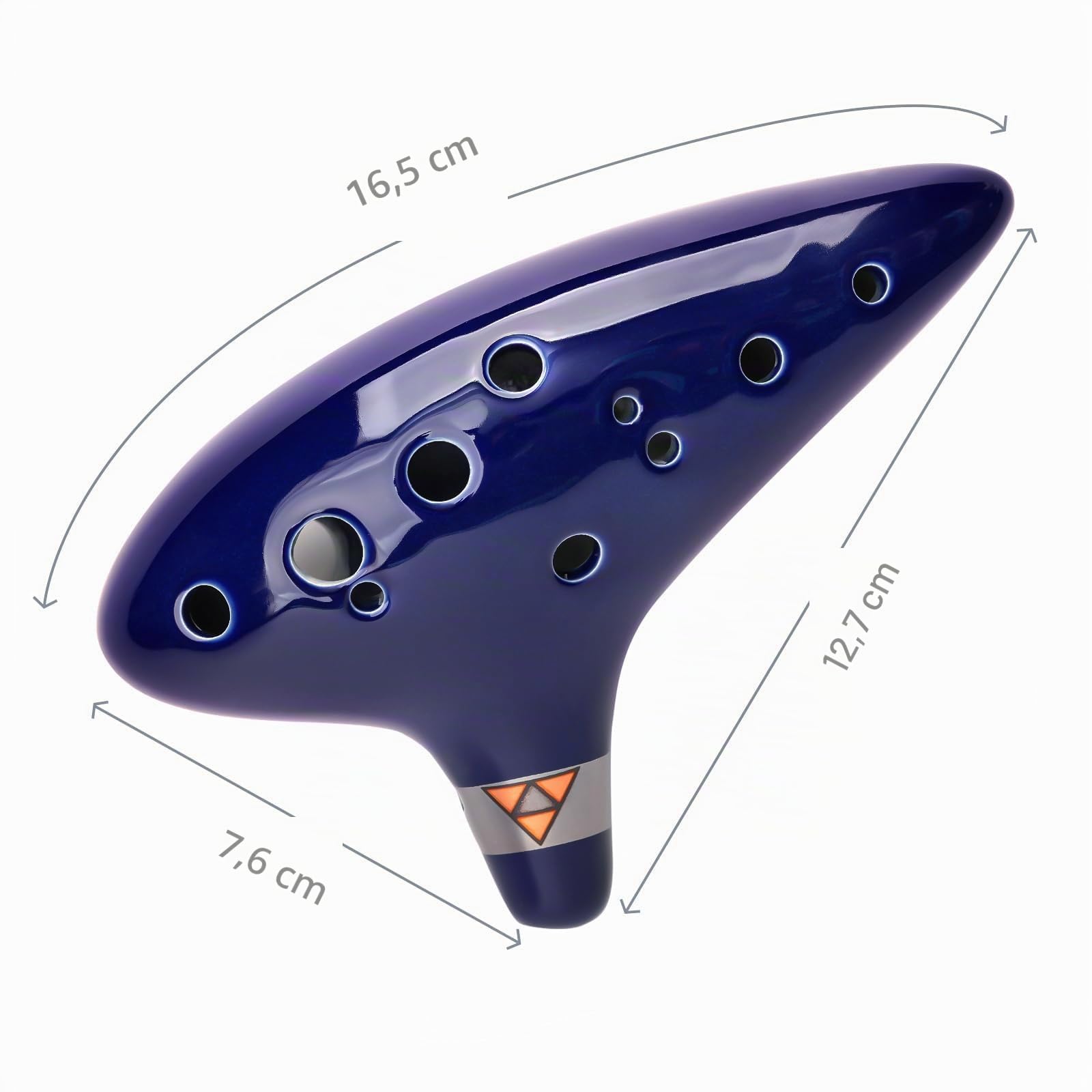 Zelda Ocarina Alto C de 12 agujeros con libro de canciones (canciones de la leyenda de Zelda) con soporte de exhibición bolsa protectora
