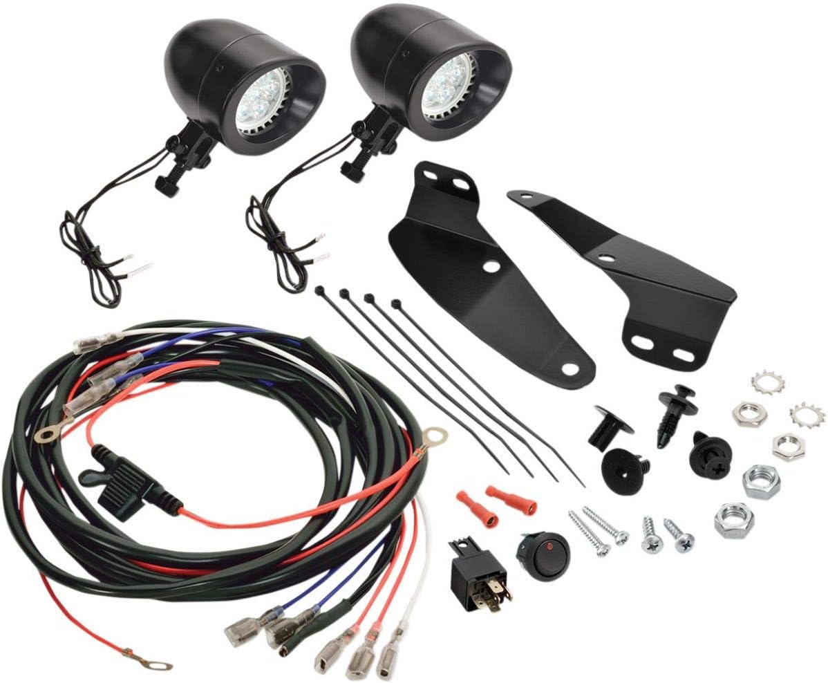 Show Chrome Accessories (52-857LBK Black Mini Led Fog Light Kit Goldwing