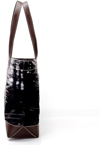 Miniatura 3 de Rock N Roll - Bolsas de mano retro grandes de lona de cuero para mujer, con asa superior, bolso de hombro