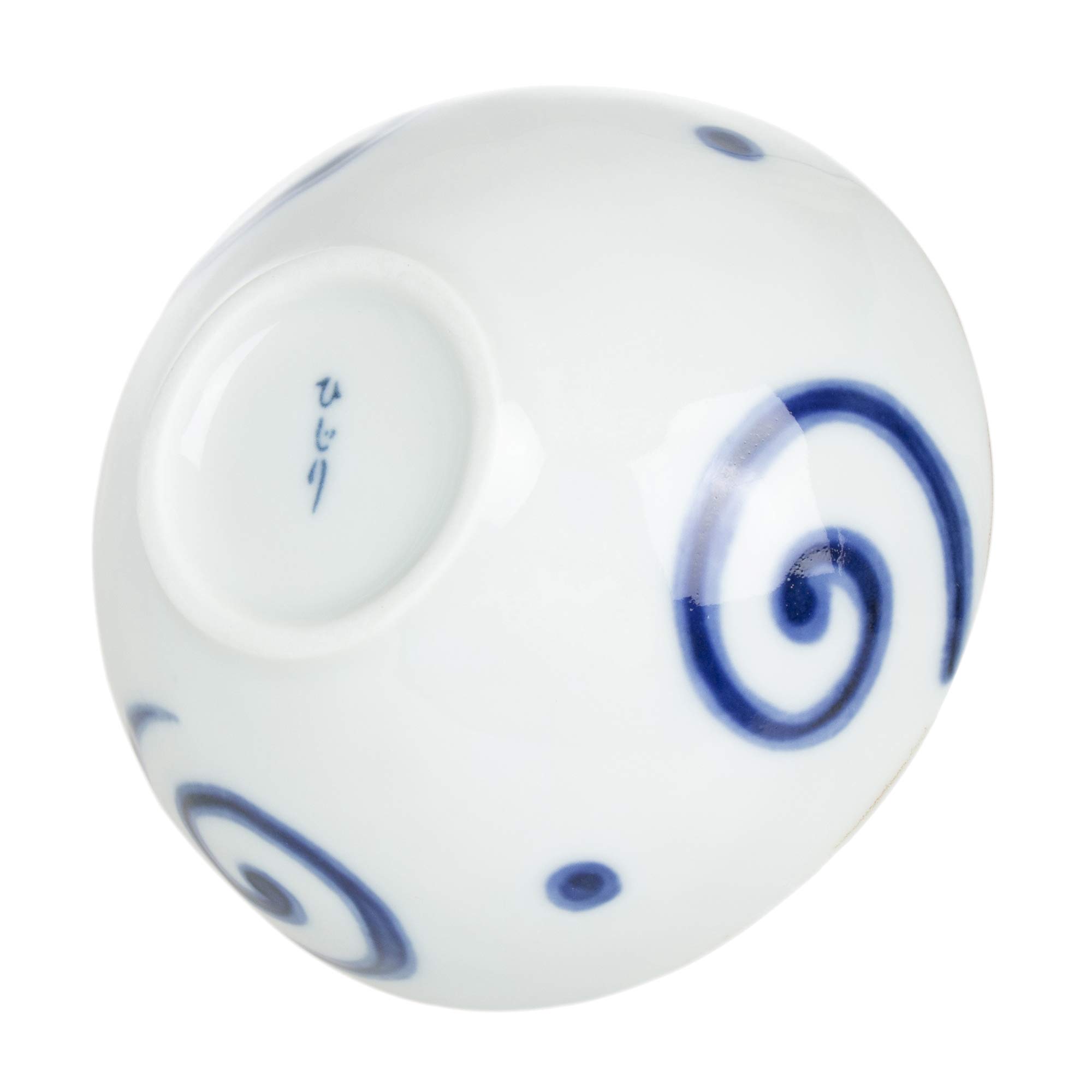 Amazon.co.jp: 3個セット 小鉢（組） うず楕円3.5鉢 [110 x 105 x 53mm