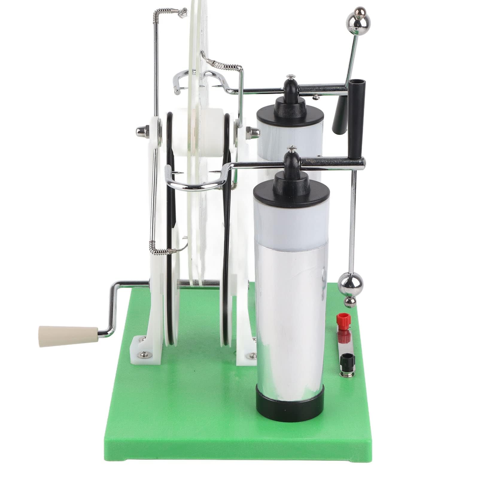 Generatore Wimshurst Premium Macchina Statica Esperimento di Fisica Generatore di elettricità a Induzione Elettrostatica Prestazioni Migliorate con Manico Isolato Capacità Ad