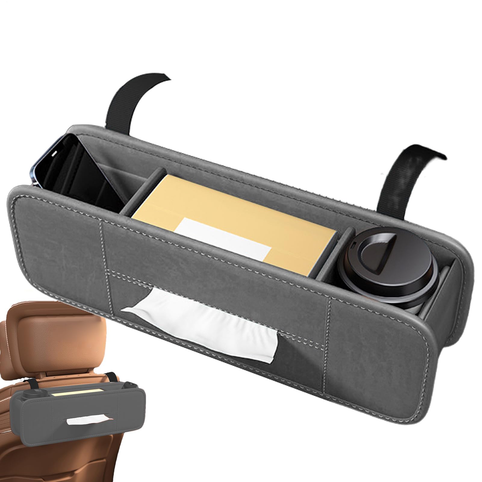 Support du véhicule boîte de rangement haut de gamme pour appui-tête auto