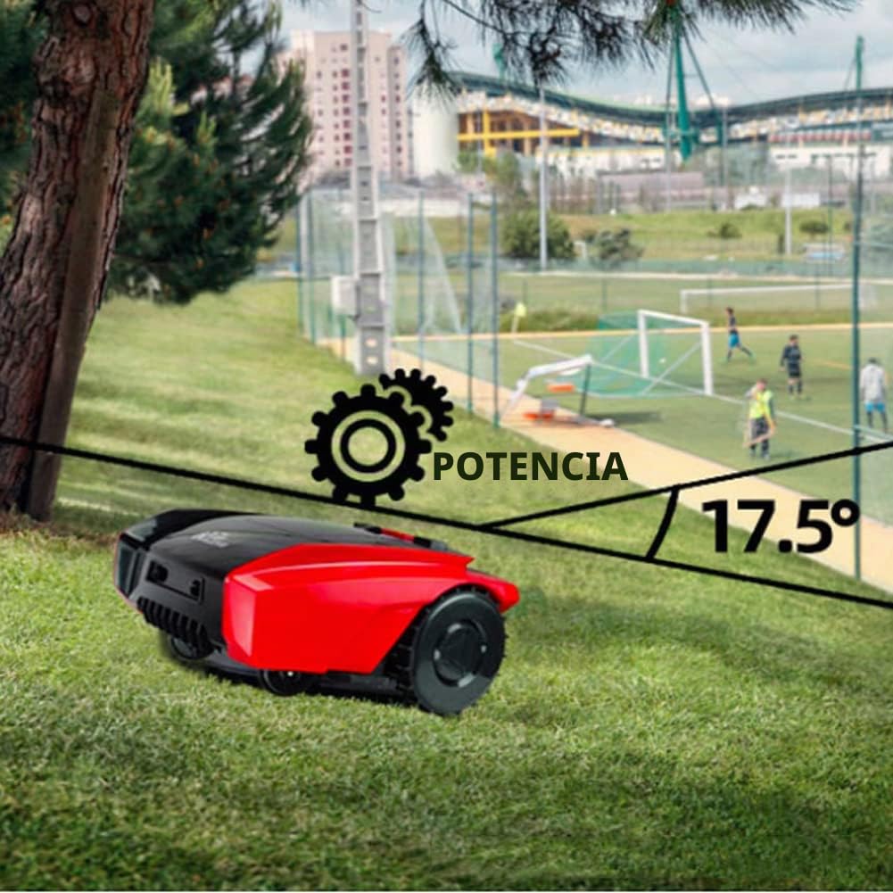 Robot Cortacésped para Céspedes de hasta 1500m2 con 25% de Pendiente,Ultra Silencioso,Navegación por Satélite Inteligente Robot Cortacésped para Grandes Céspedes Que Corta por Sí Mismo