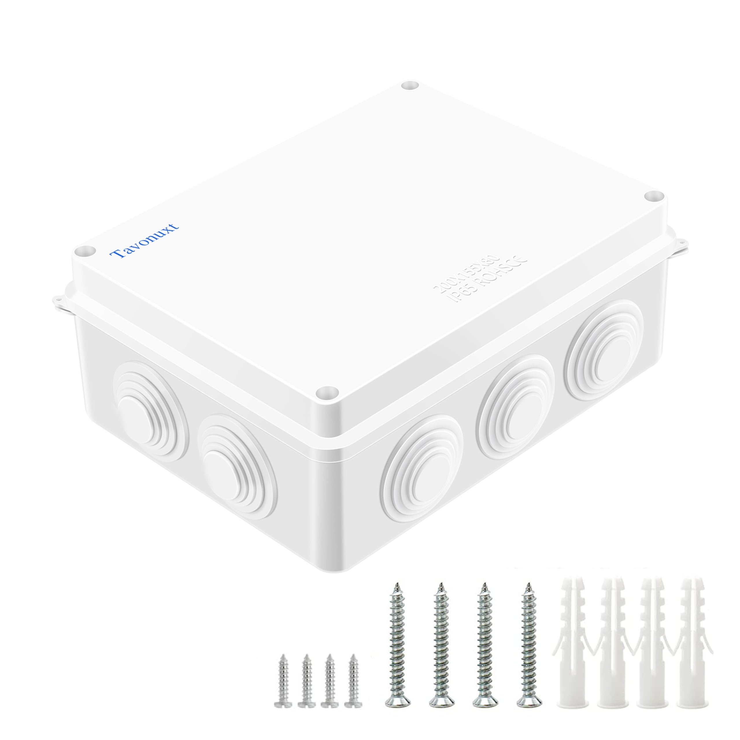  Waterproof Junction Box with Dustproof IP65 Rating for Electrical Projects - Sturdy ABS Plastic, Easy to Use and Repair