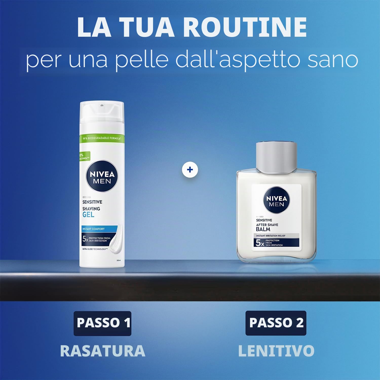 NIVEA NIVEA MEN Sensitive Gel da barba lenitivo 200 ml