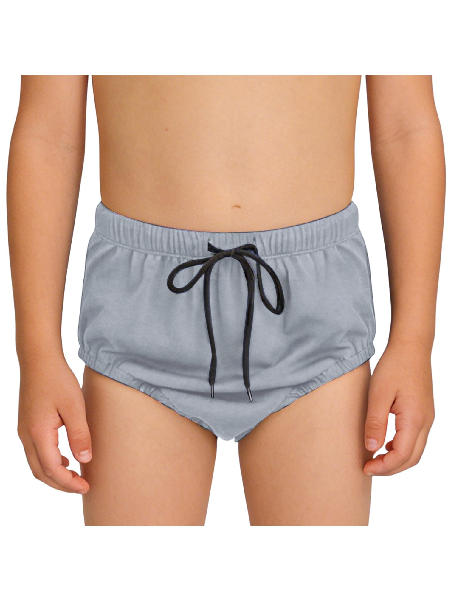Agoky Boys Girls Swim Diaper Washable Waterproof Leak-Proof Reusable Cloth Nappy for Special Needs Autism Older Kids Dark Grey 3-5 Years