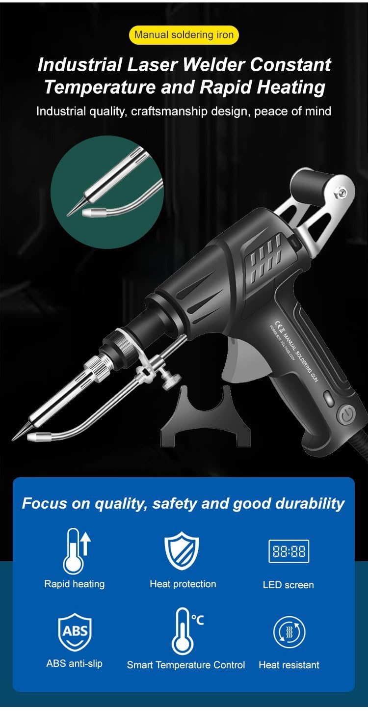 Outils De Soudage Laser Industriels à Chauffage Interne, Enseble De Pistolet à Souder