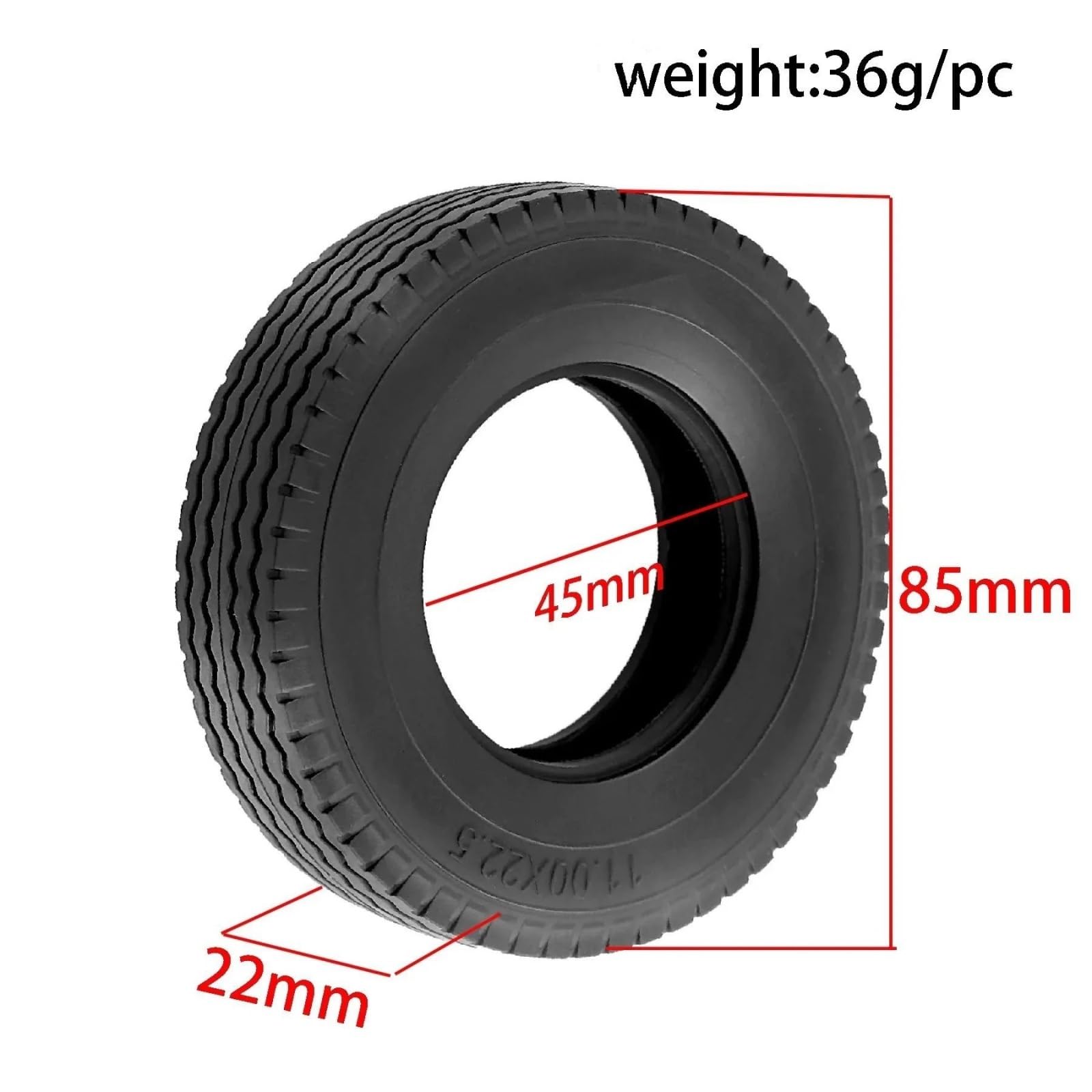 Aggiornamento Riparazione Pneumatici Aderenza Per Tamiya 1/14 Accessori | RC Car Parts Pneumatici Gomma Alta Aderenza Per Modelli Camion Montaggio Rapido A Vite Senza Colla(Front 2pcs)