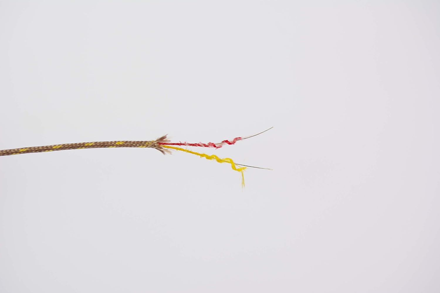 K362305 K Type, 36 AWG, Solid, Fiberglass Insulation Thermocouple