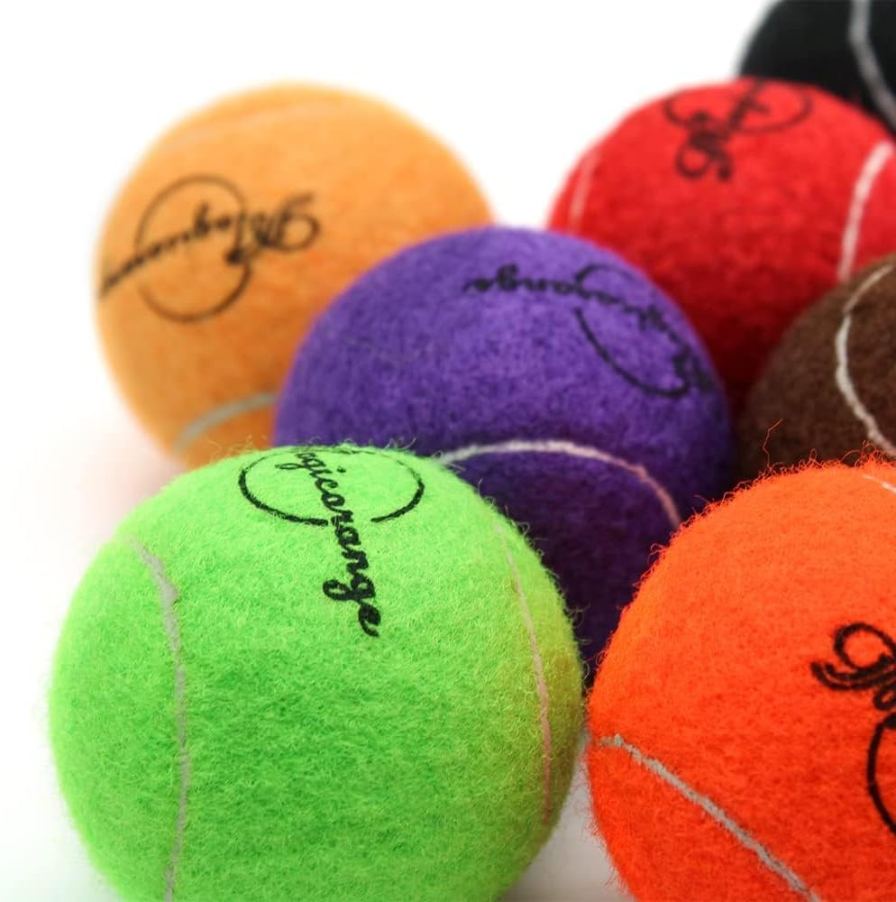 Magicorange 20 pezzi. I dodici tennishund, 2,5 pollici a quattro zampe a quattro zampe giocano a sfera con una rete e possono catturarla in tonalità