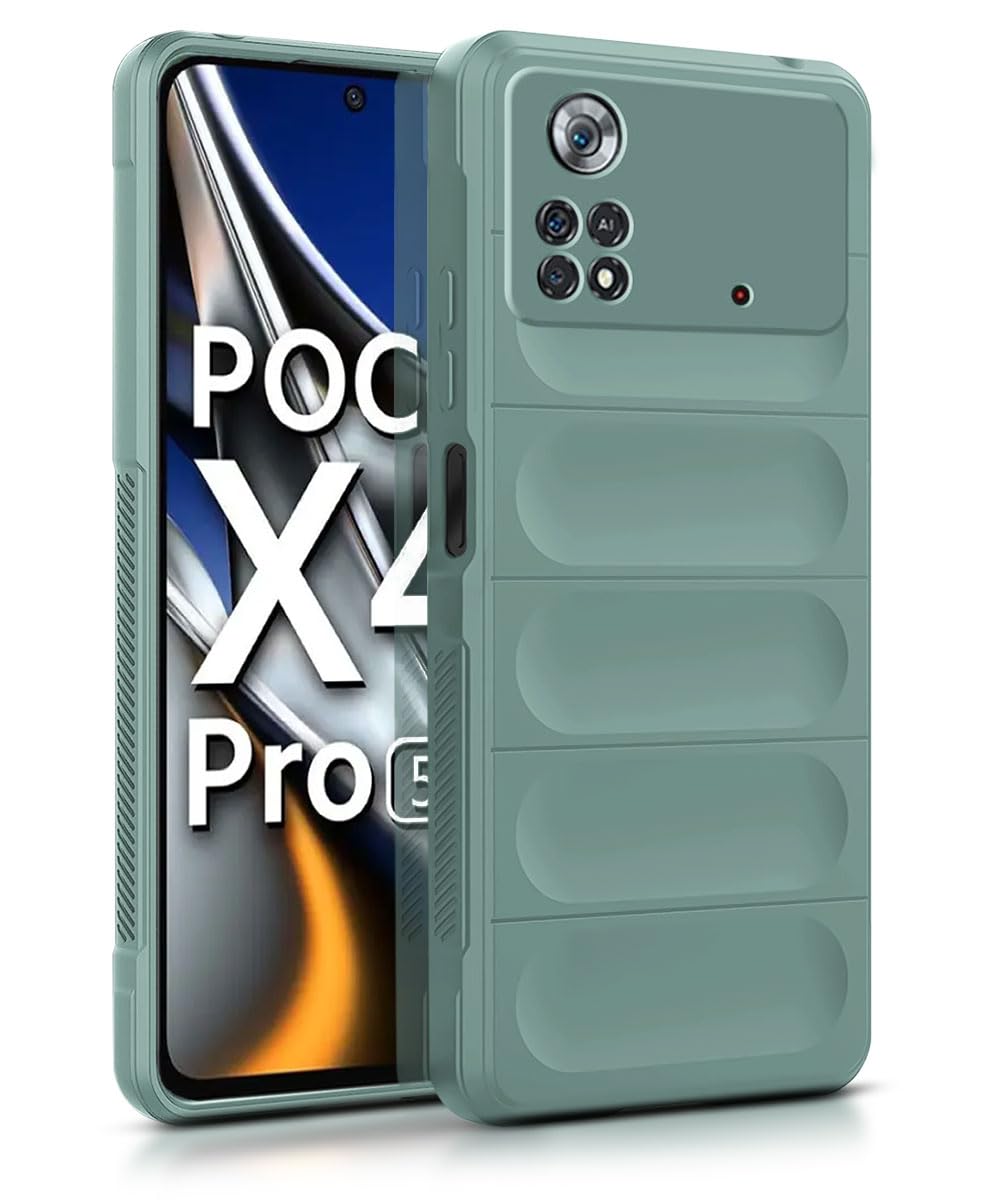 WOW IMAGINE Ultimate Silicon Back Cover Case for Xiaomi Mi Poco X4 Pro 5G | Military Grade Drop Protection Shockproof Bumper | Anti-Slip Grip | Scratch Proof Micro-Fibre Cloth Inside (Forest Green) (B0C9MP823N) Amazon Price History, Amazon Price Tracker