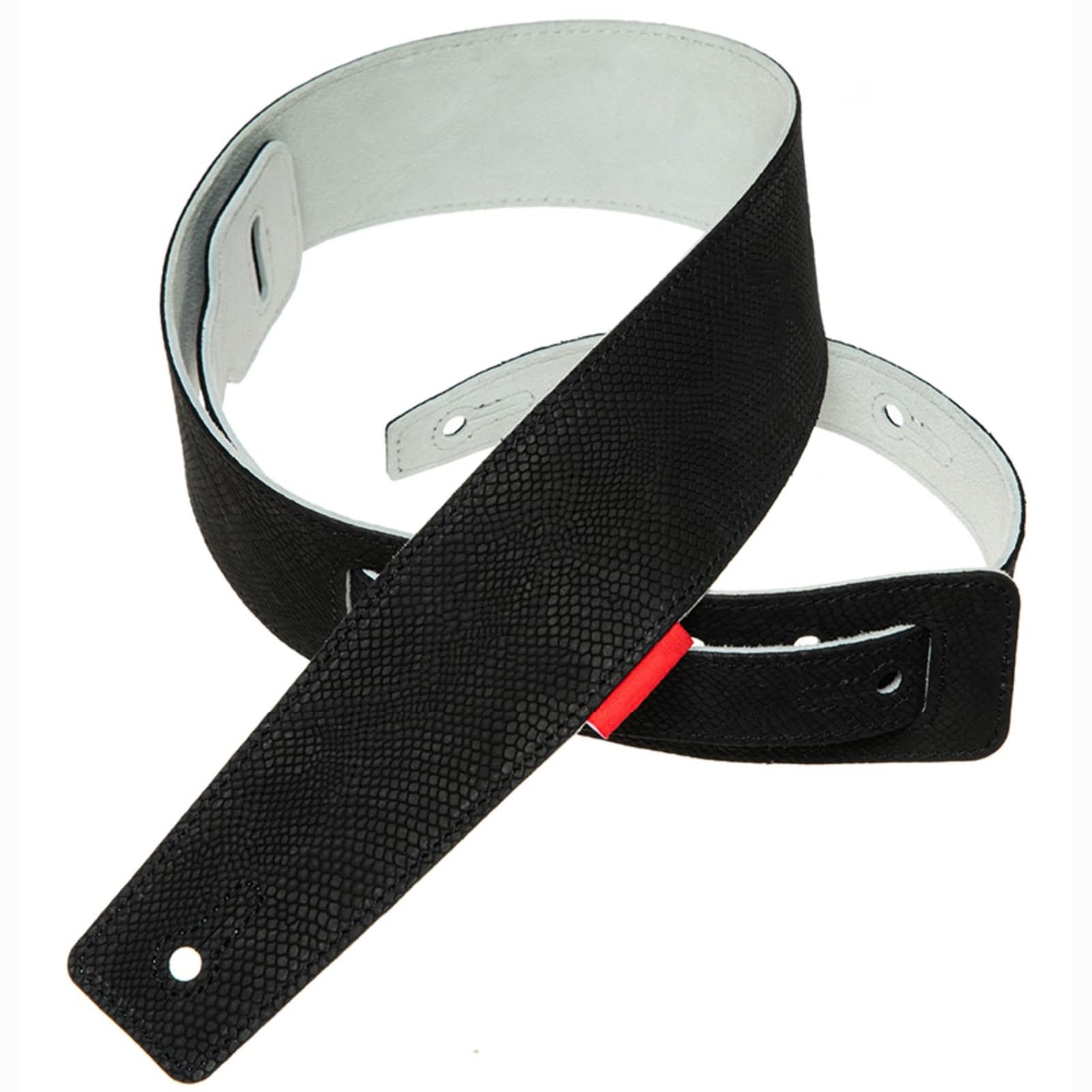 Correa De Guitarra Longitud Ajustable de Cuero de Vaca de Grano de Serpiente de 2 "para bajo, Guitarra eléctrica y acústica(85-109cm*5.5cm)