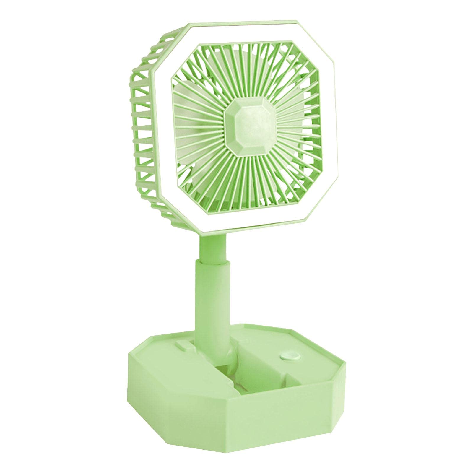 Ventola box, ventola desktop intelligente, ventola alimentata tramite USB, regolazione della velocità del vento, funzionamento silenzioso vento forte per viaggi all'aperto in auto da casa e ufficio