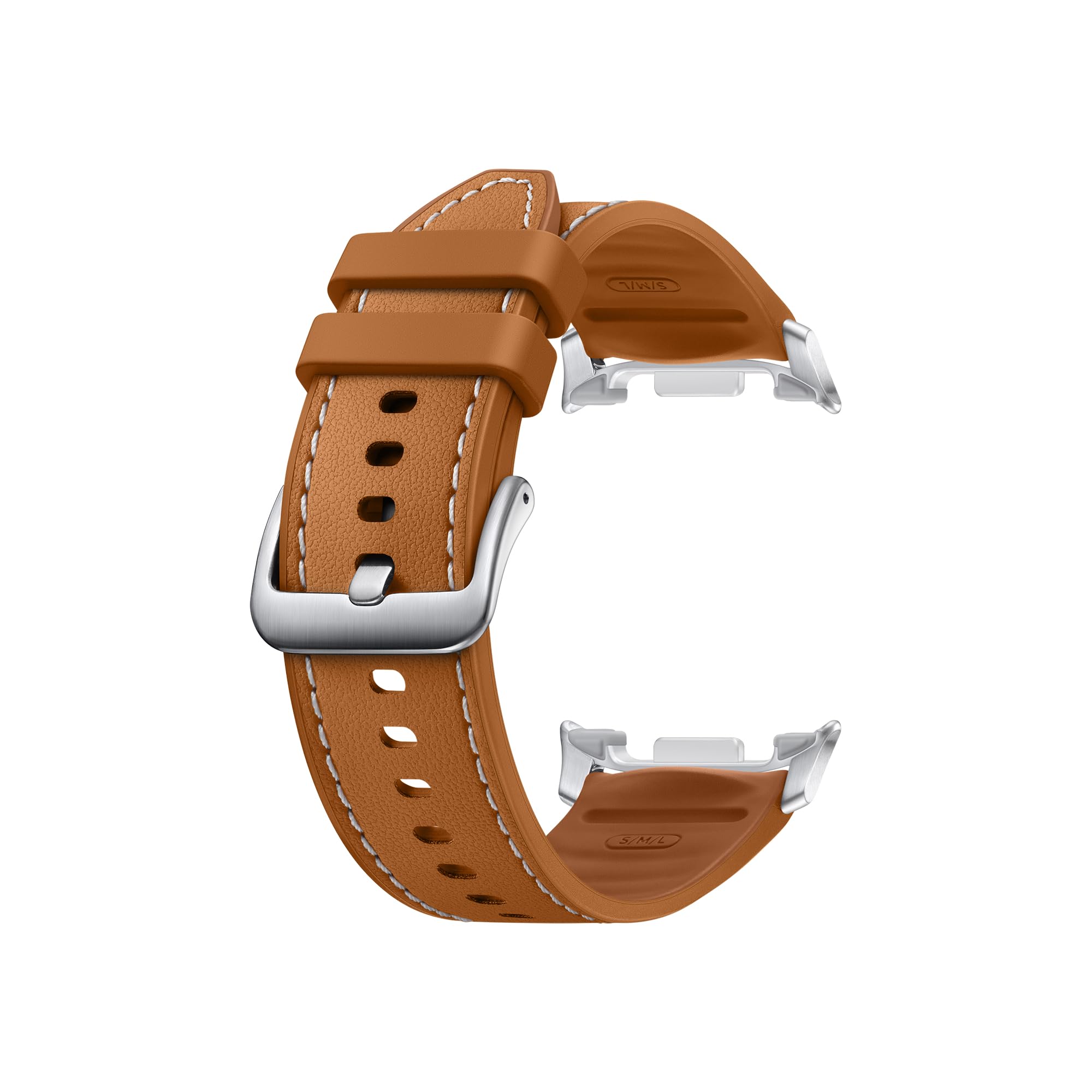 Samsung Hybrid Band (S/M/L) Cinturino elegante per Galaxy Watch8 | Watch8 Classic, Camel