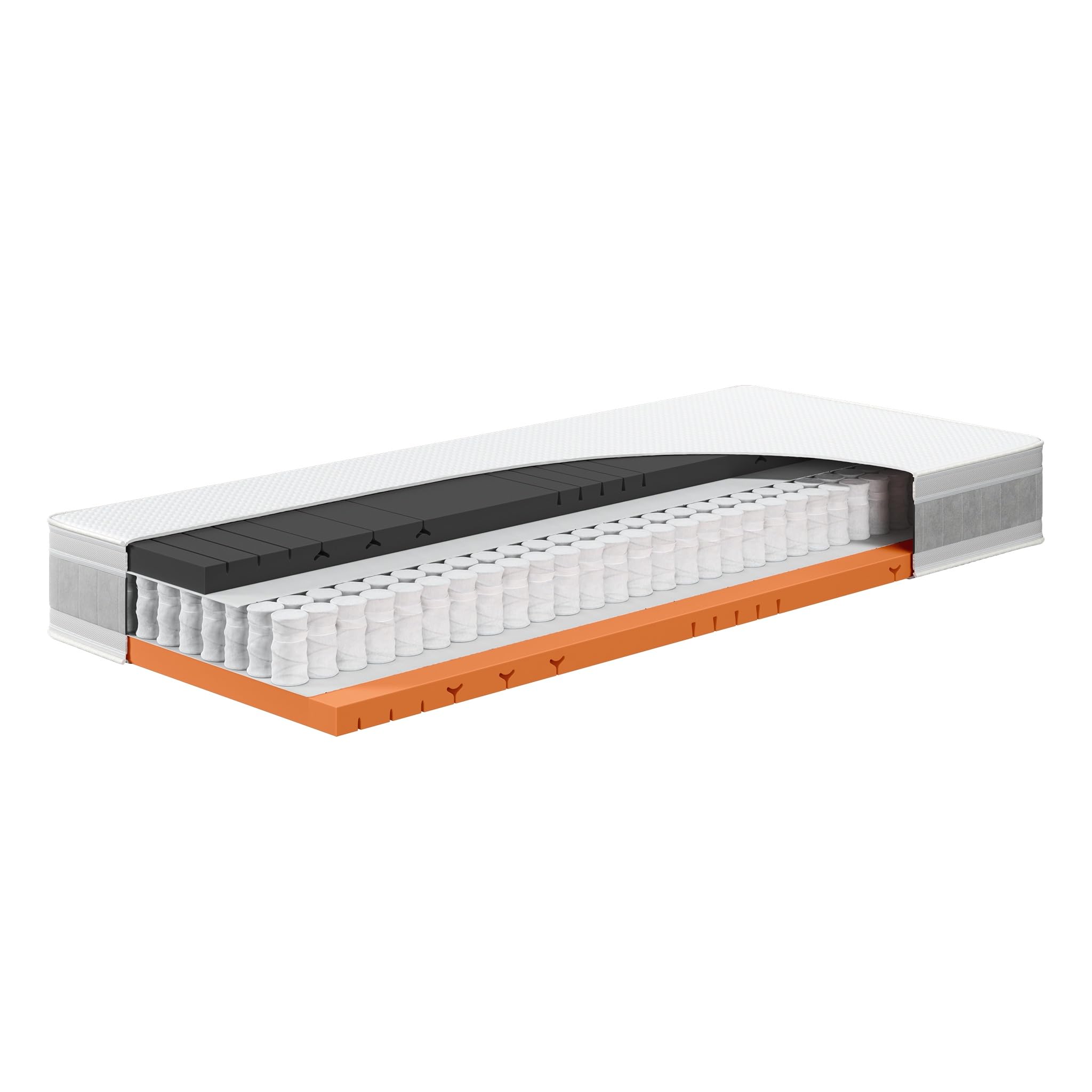 Hn8 Taschenfederkern-Matratze Eco Spring Elite, H2/H3, 180 x 200 cm