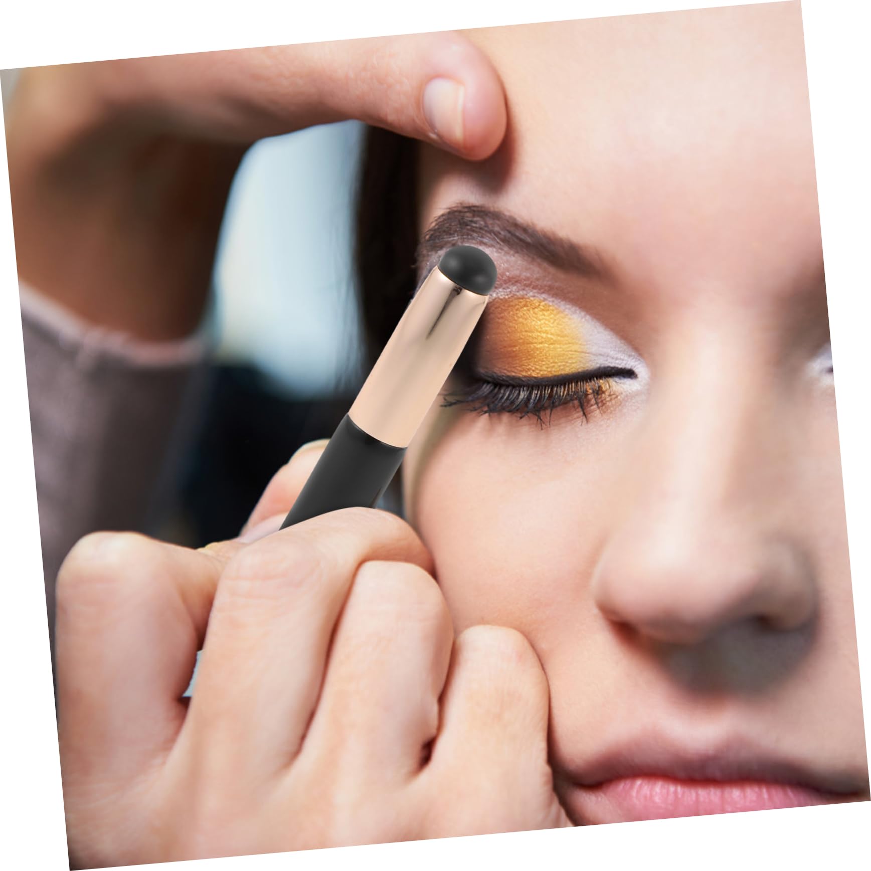 PartyKindom Lip Brush for Women Multi-use Makeup Tool Lipstick Concealer and Applicator Portable Set