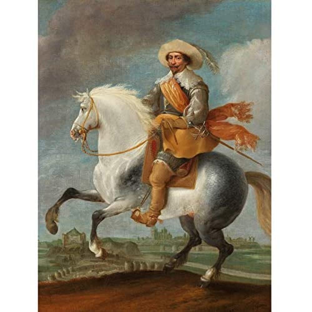 Artery8 Van Hillegaert Portrait Prince Frederick Henry Art Print Canvas Premium Wall Decor Poster Mural