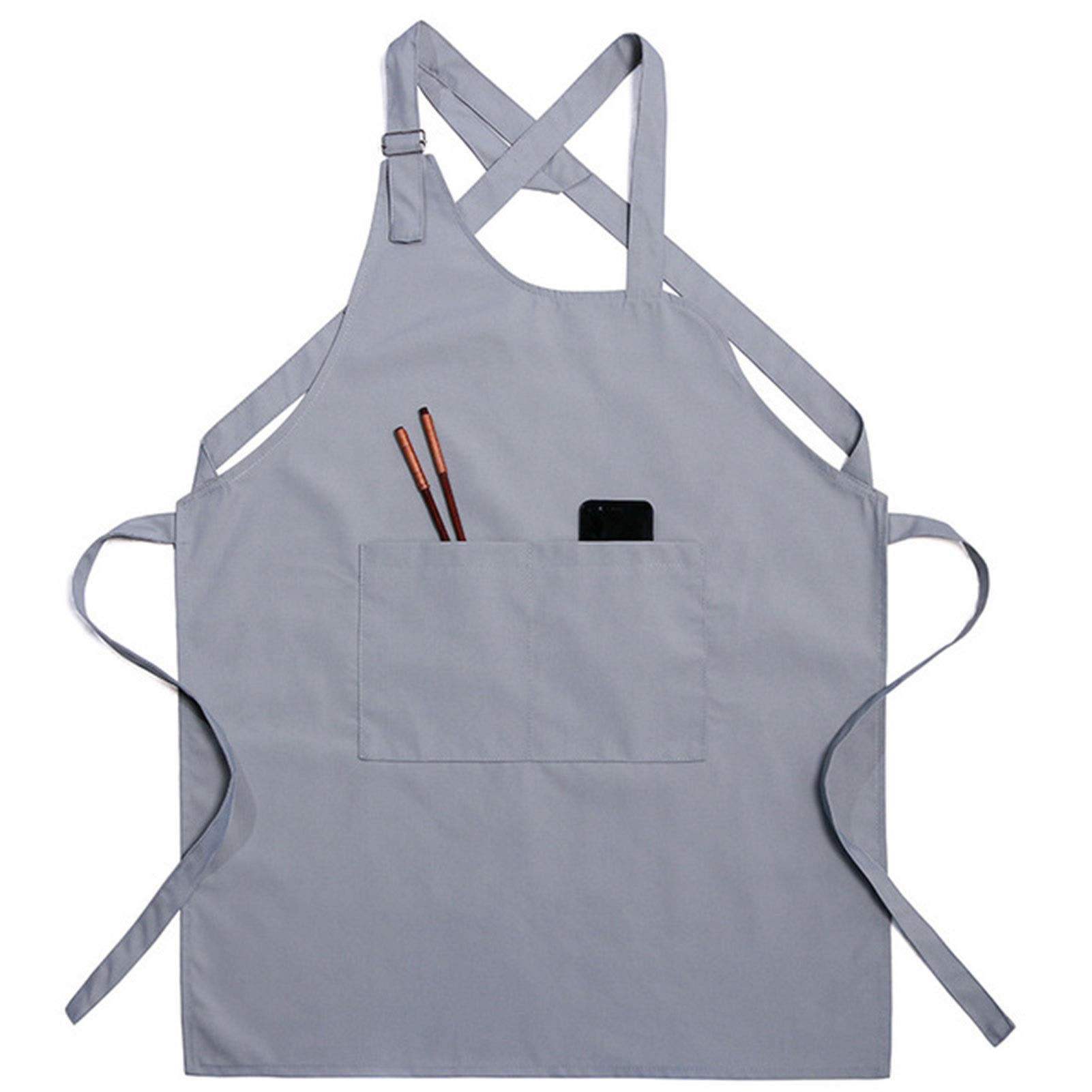 Fartuchy z kieszeniami, Fartuch roboczy unisex, płócienny, wielokolorowy XL