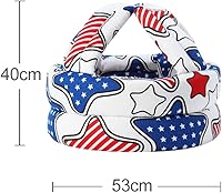 Vista 48 de Lindo casco de seguridad para bebé, protección para la cabeza del niño, ajustable, sombrero de parachoques para la cabeza, casco de parachoques