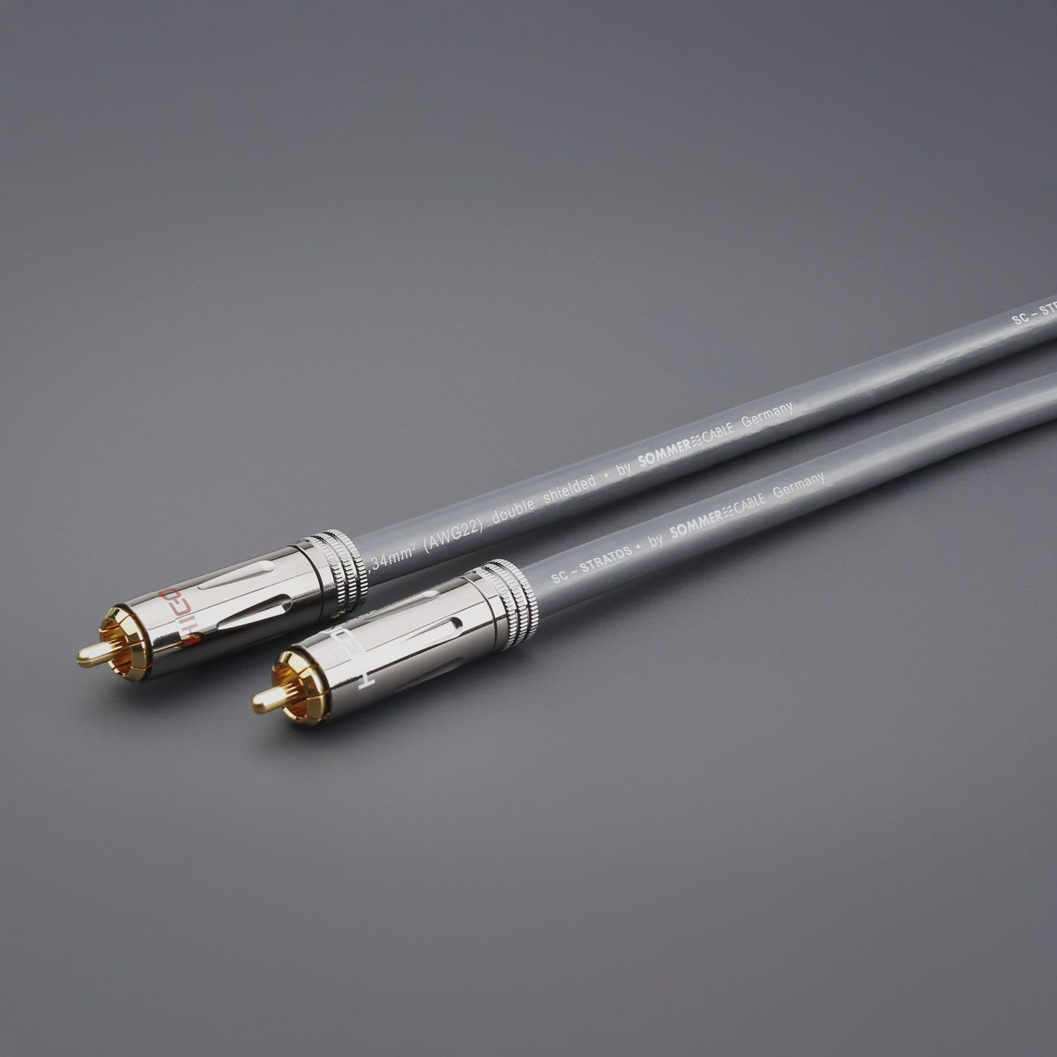 Sommer Cable HICON Cavo 75 cm stereo AF phono Stratos Cavo RCA 1 x 0,34 mm² 0,75 m - ST8F-0075