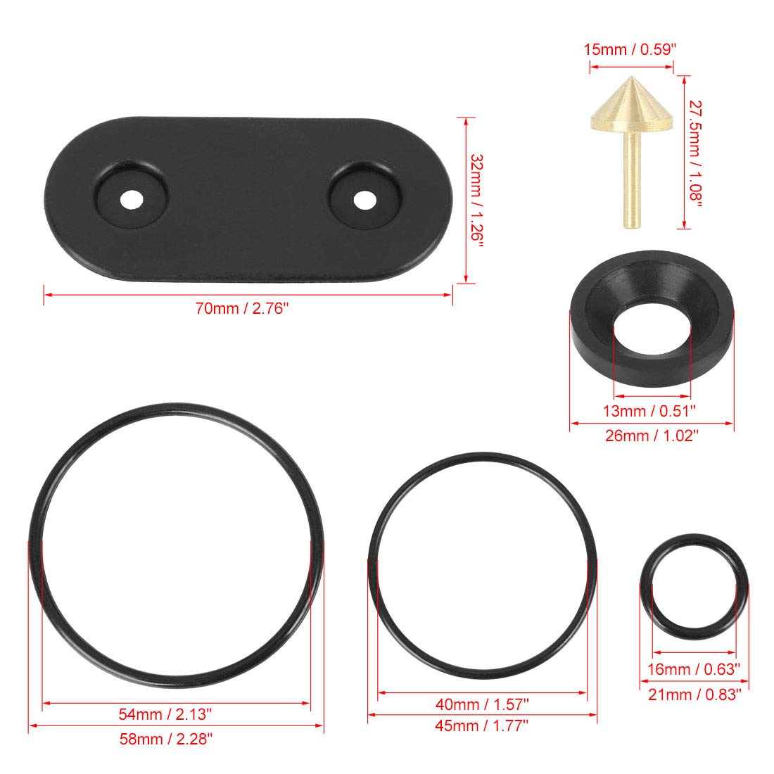 X AUTOHAUX Heizungsregelventil Reparatursatz Für Mercedes S-Klasse W140 | Für Mercedes Benz 300SD-600SEL (92-93), S320-S600 (94-99), CL500/600 (98-99), OE-Nr. 0018301484/0018300784/1147412063