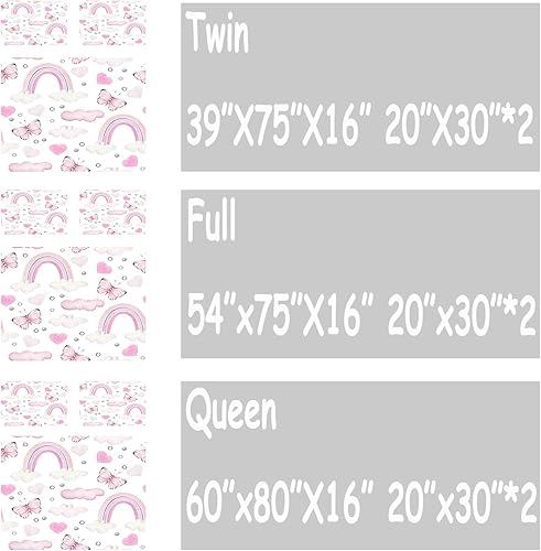 Miniatura 149 de CVHouse Juego de sábanas de mariposa arcoíris tamaño individual para niñas, niños, adolescentes, juego de ropa de cama de 4 piezas con 1 sábana