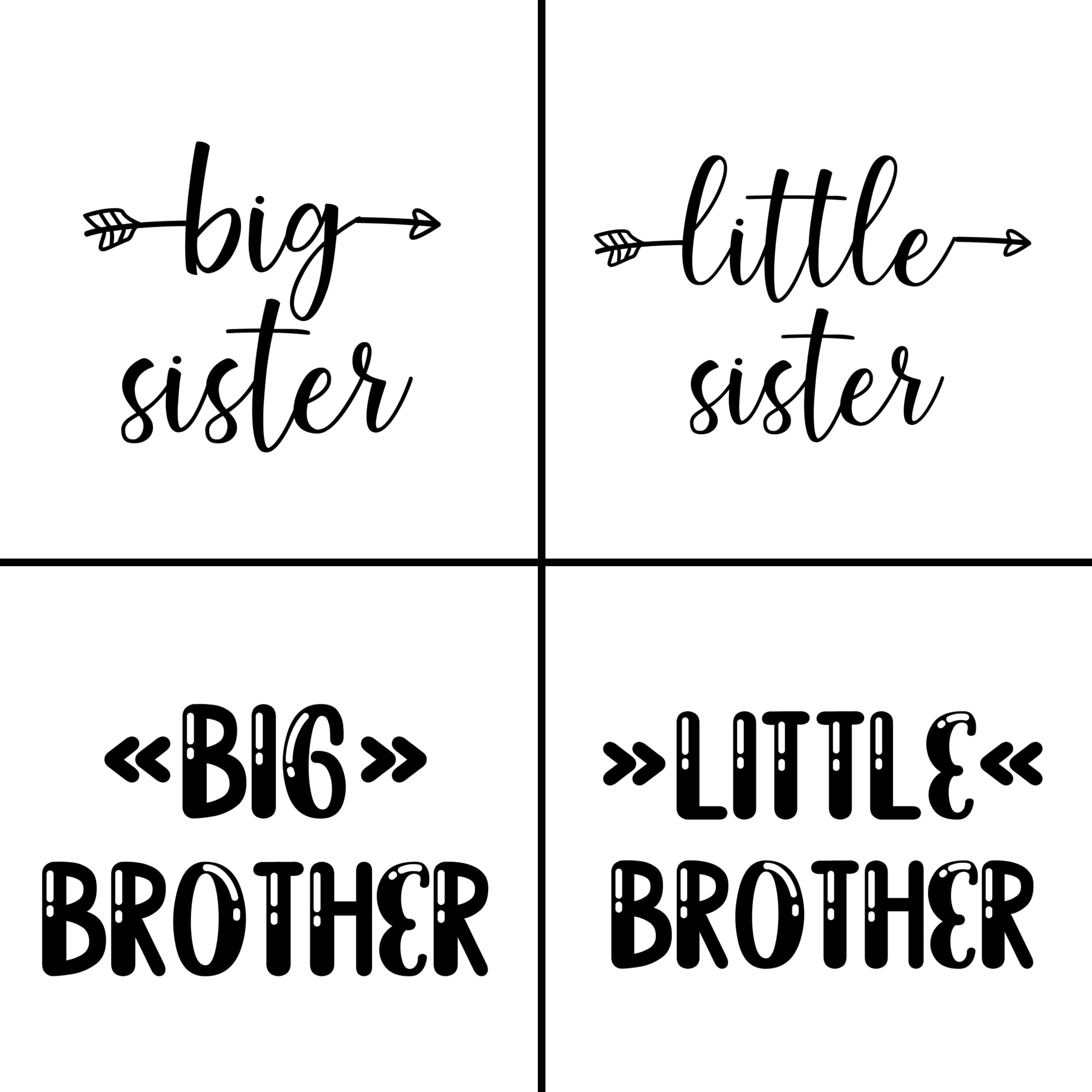 The Crafty Engineer Big Sister Big Brother Kids Water Bottle, Engraved Design with Flip Top Lid (Purple)