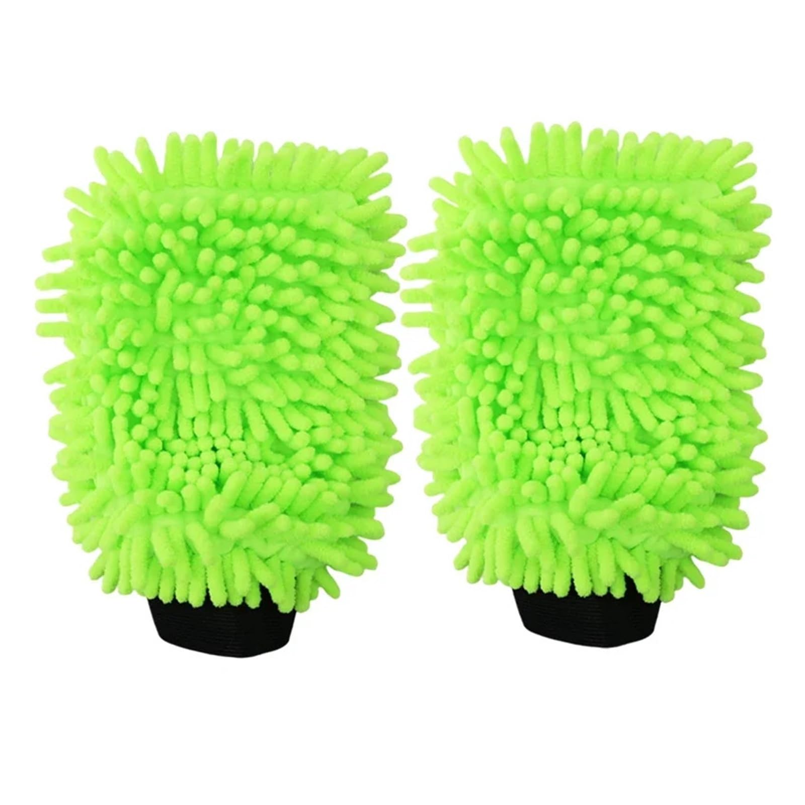 DYYEUAVT 2Pcs Anti-Scratch Car Wash Gloves Portable Cleaning Tool For And Automobiles, Microfiber Sponge
