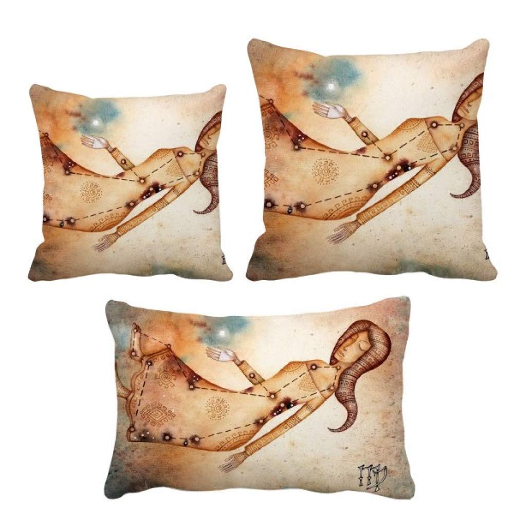 Coussin Vierge Constellation Août Septembre Parure Déco Canapé