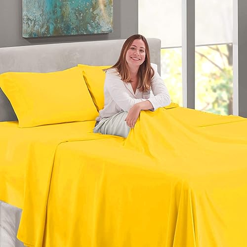 Miniatura 10 de Good Night Bedding Juego de 3 piezas de 800 hilos hecho 100 % de algodón peinado de fibras largas, transpirable, suave y sedoso tejido satinado, se