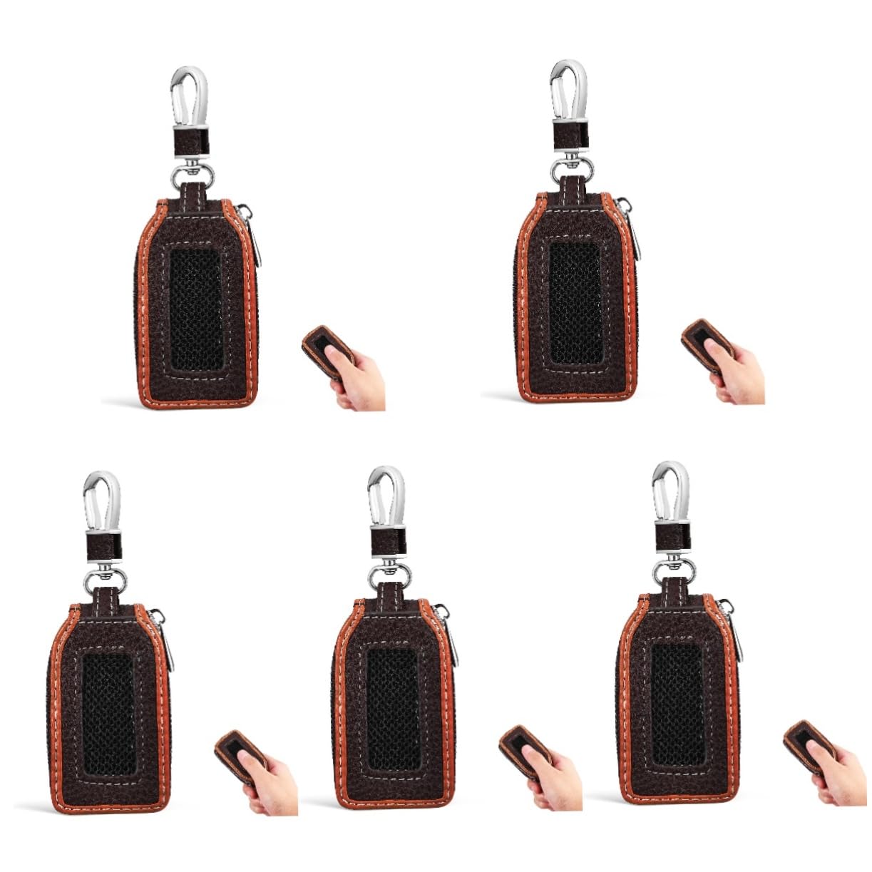 5piezas Funda De De Coche De PU Protector para De Auto Accesorio Práctico para Mantener del Coche